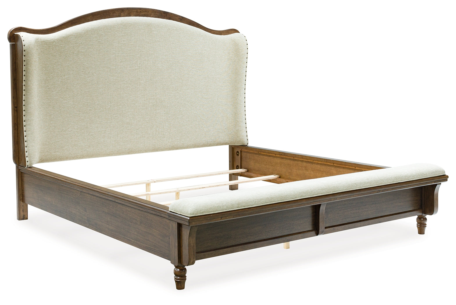 Sturlayne Upholstered Panel Bed angled side view