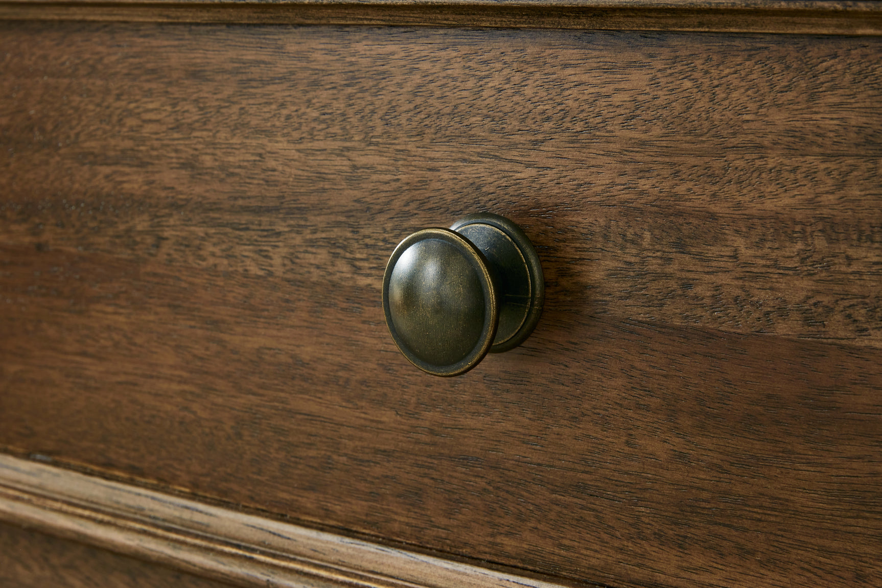 Detail of ball-bearing drawer glides on Sturlayne Chest