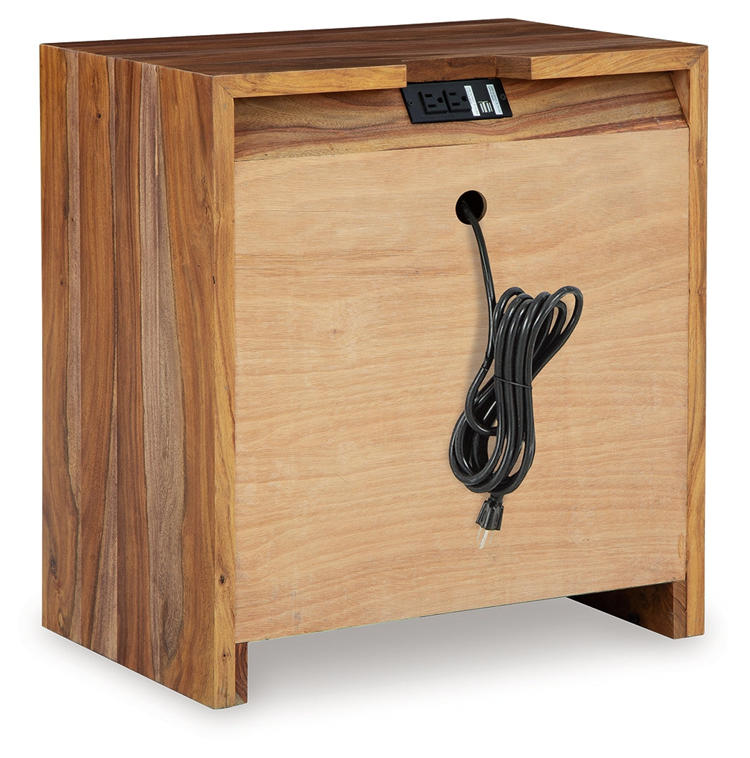 Dressonni nightstand back view