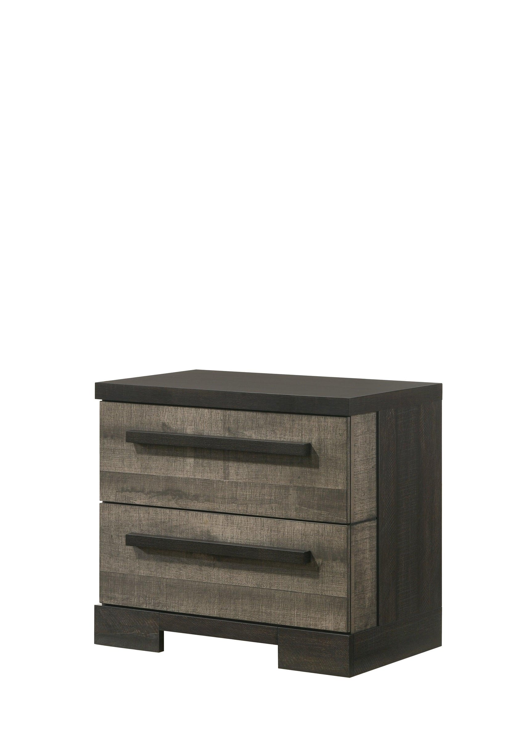 Remington Gray Nightstand with storage drawer