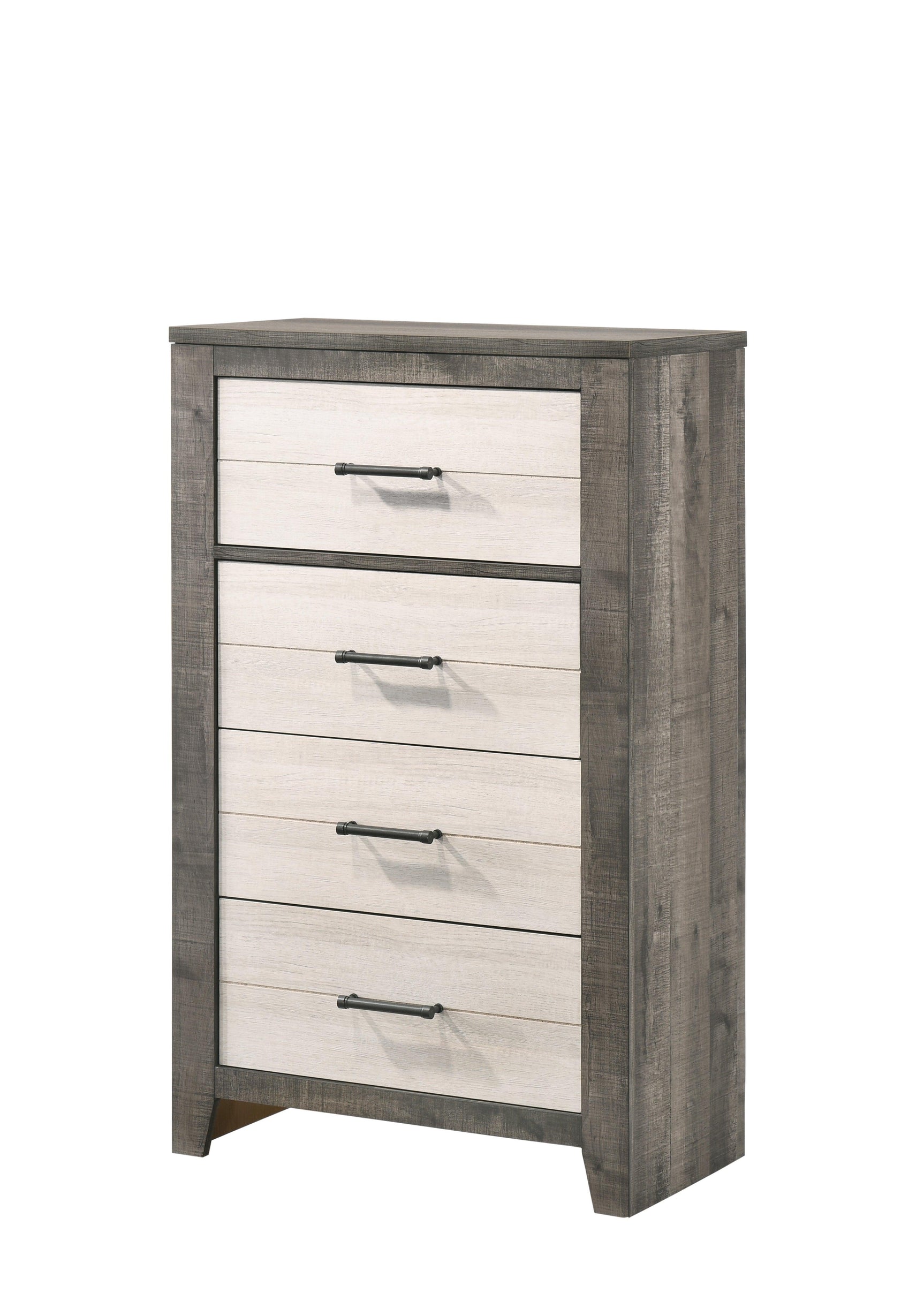 Rhett Night Stand front angle with soft lighting