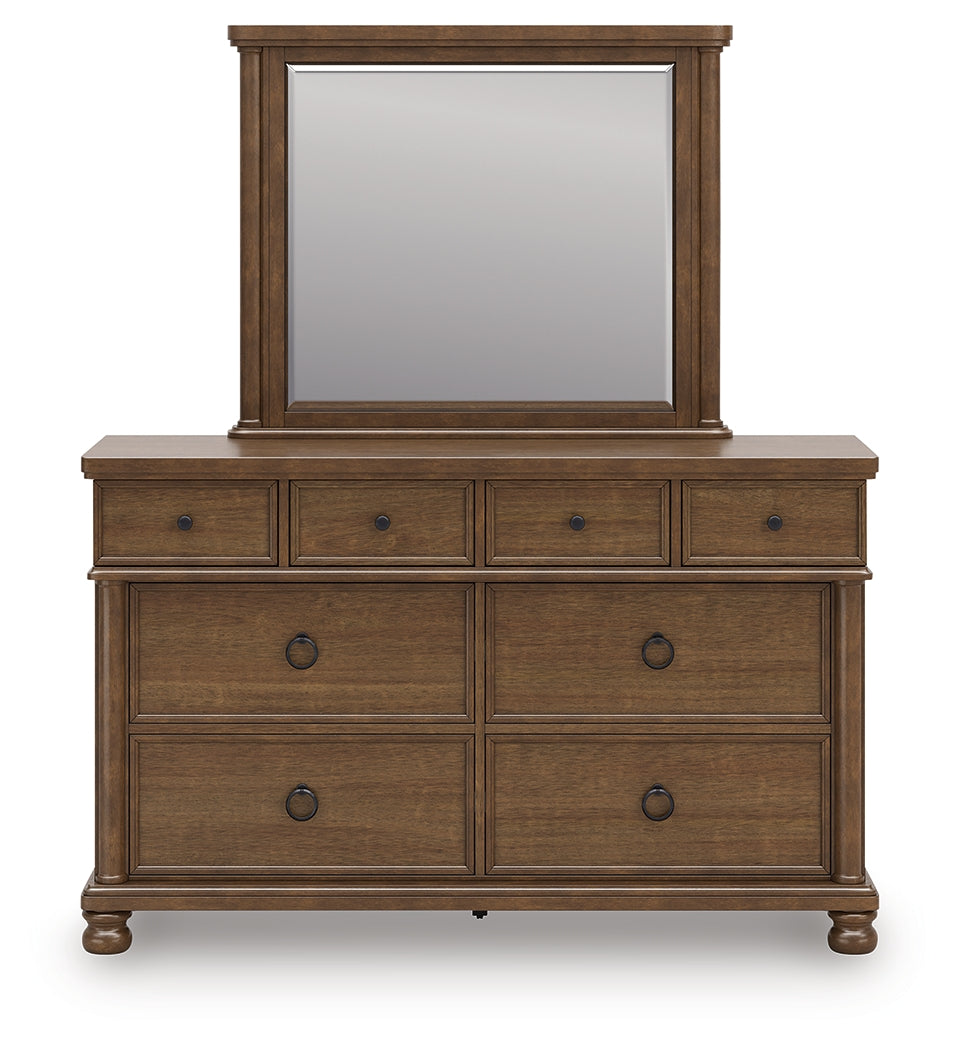 Rowlenstown Brown Dresser and Mirror