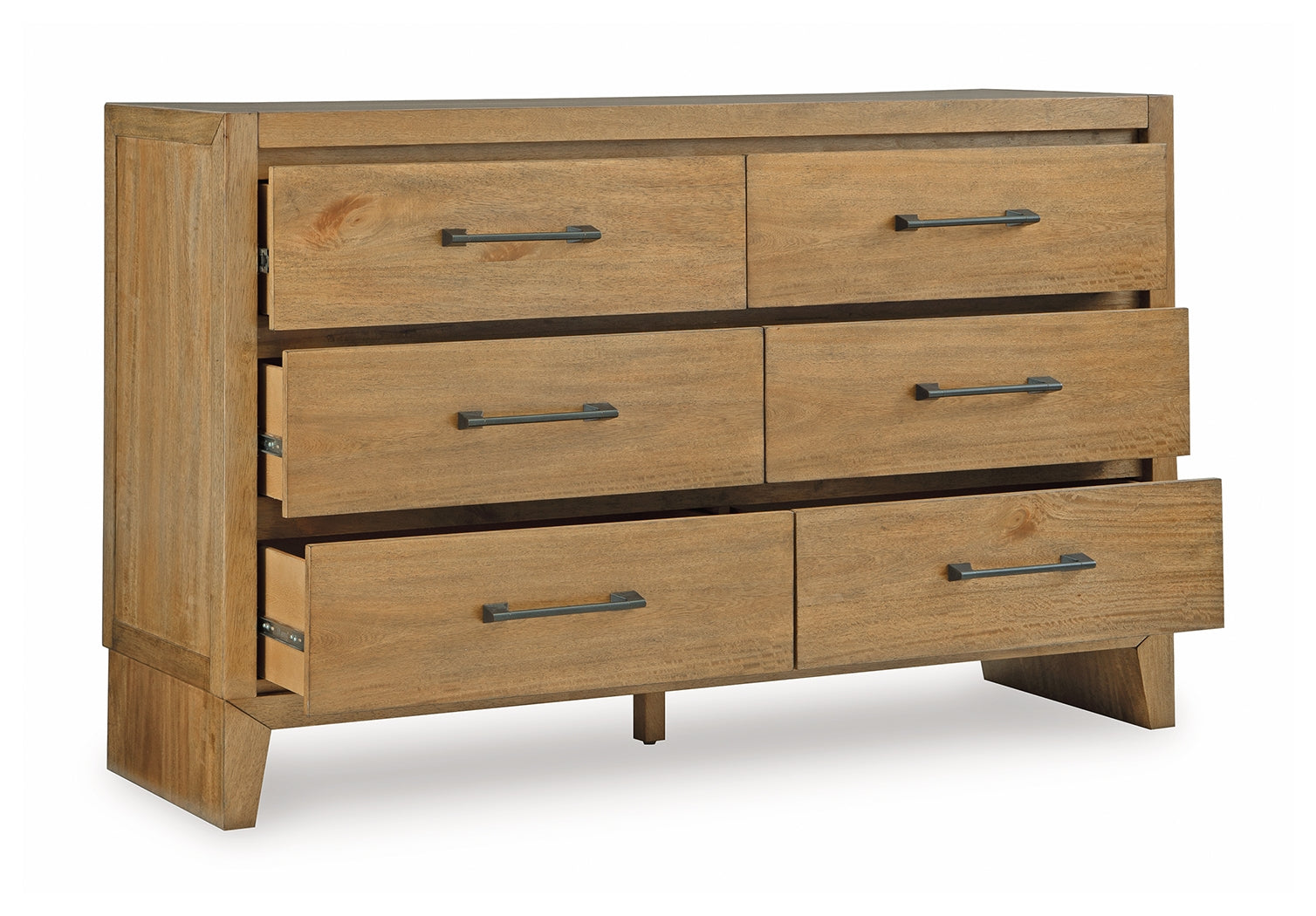 Sherbana dresser angled open drawer showing interior