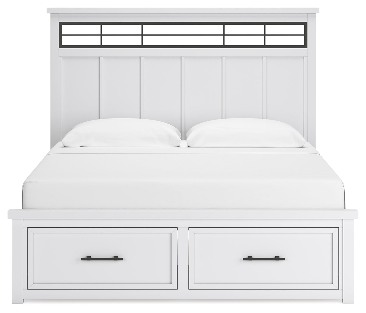Ashbryn King Storage Bed, head-on view