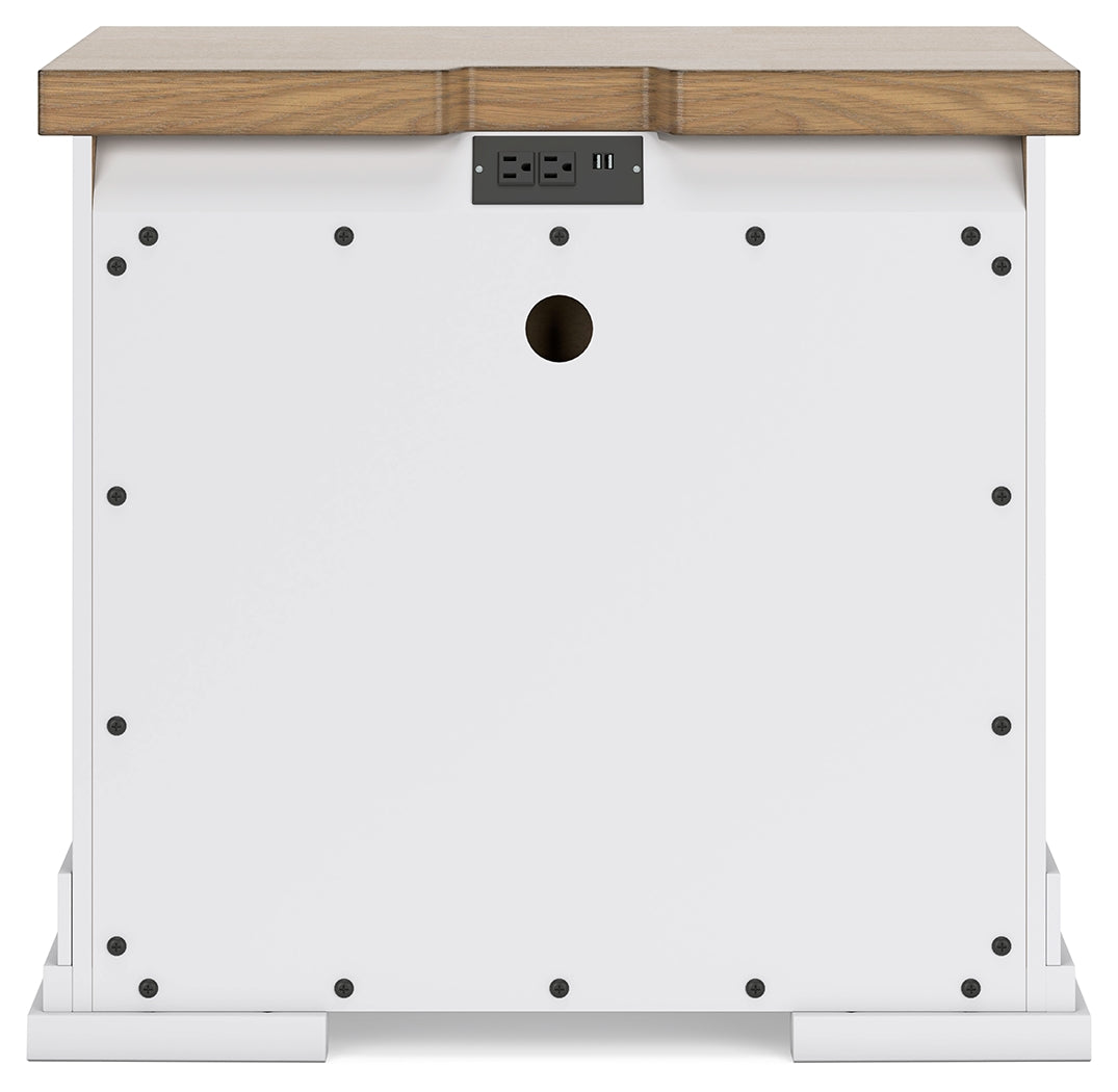 Ashbryn Nightstand back view
