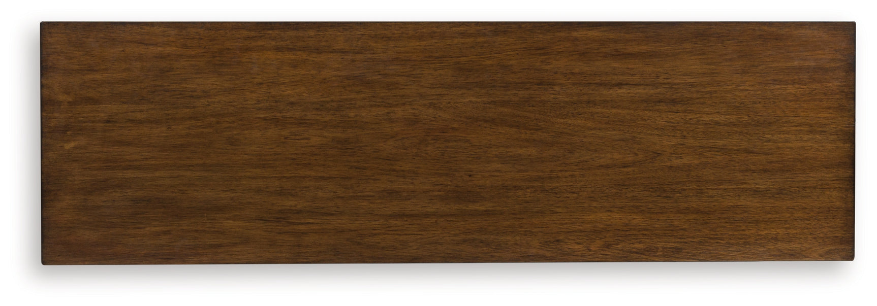 Top view of Taffenbrook dresser medium brown finish