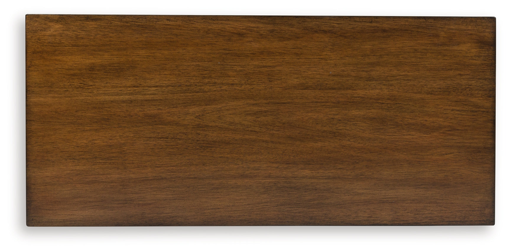 Top view showing medium brown finish of Taffenbrook chest