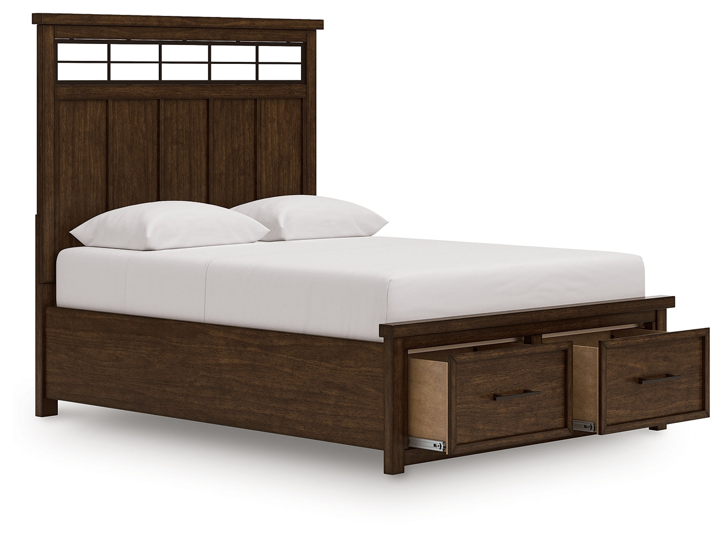 Open under-bed drawer with dovetail construction interior
