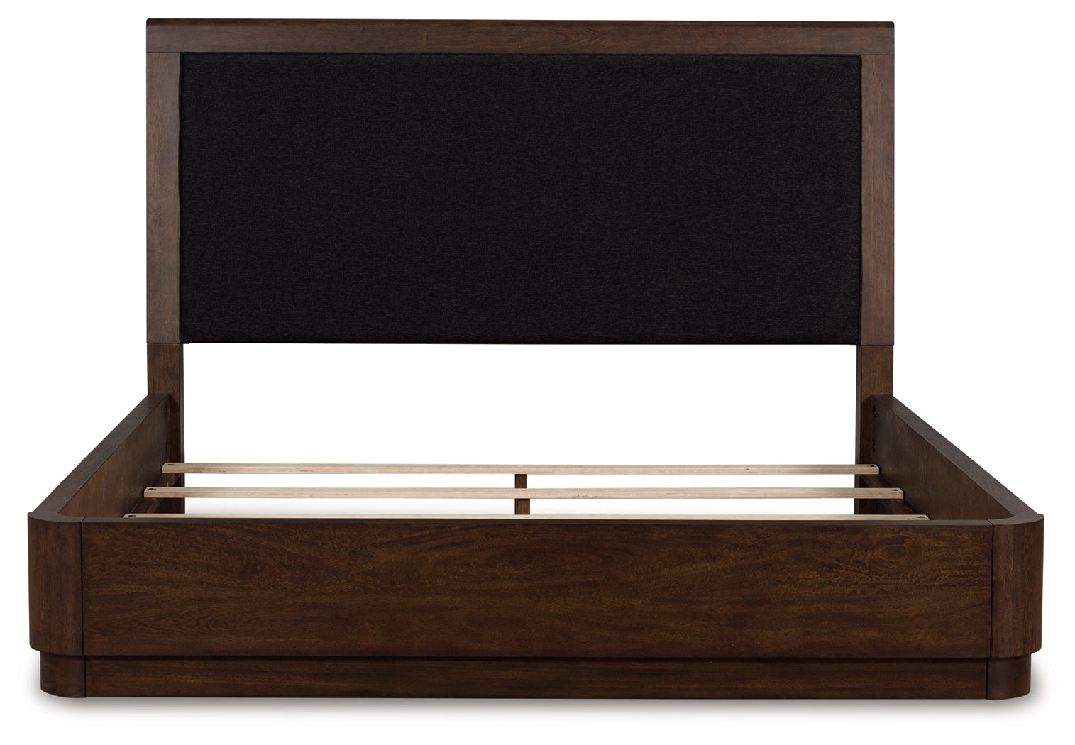 Dilenno Upholstered Panel Bed head-on view