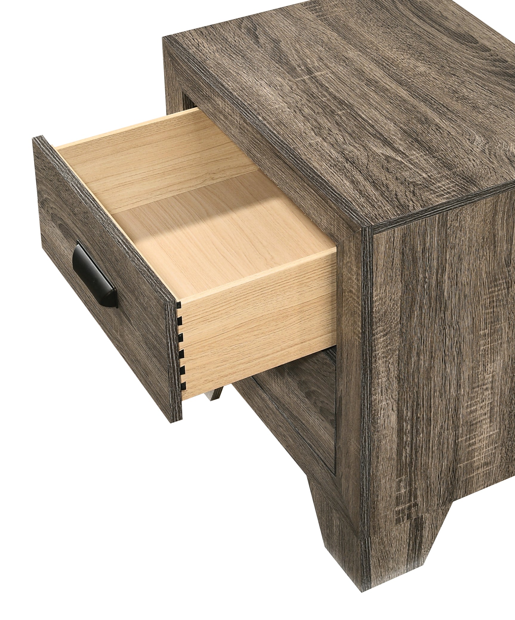 Millie Brown Gray Nightstand