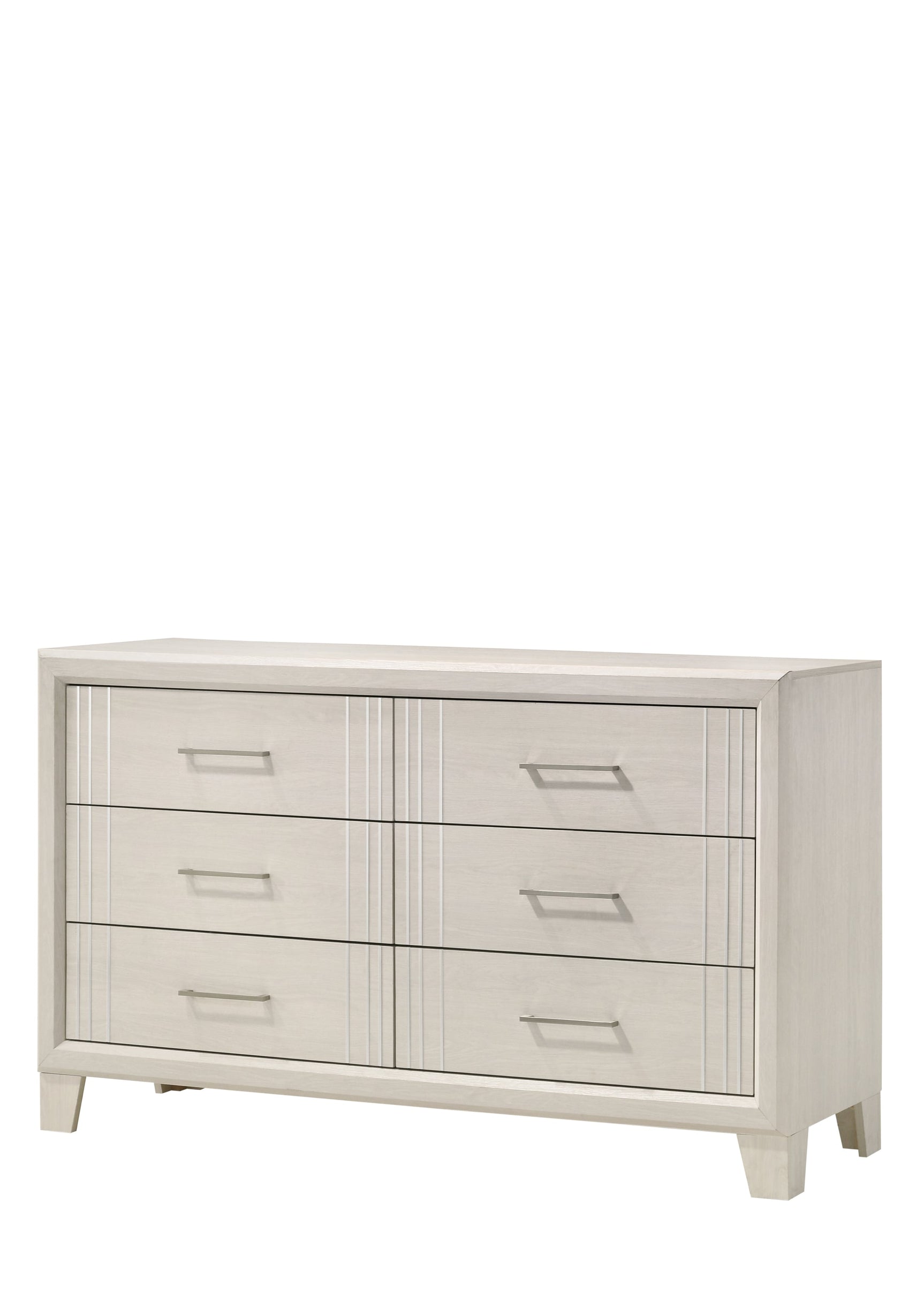 Side view of dresser from Charlie Cream Bedroom Set