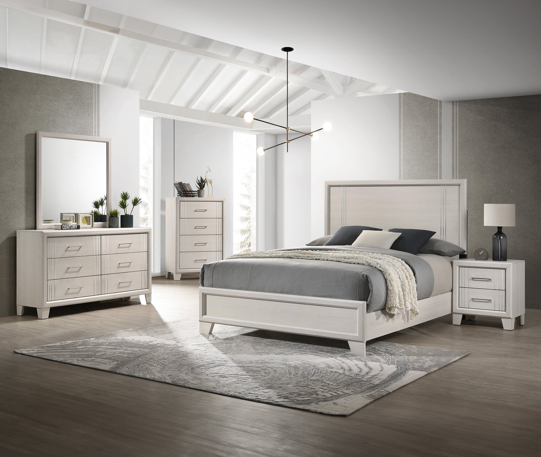 Charlie Cream TV Stand full product view