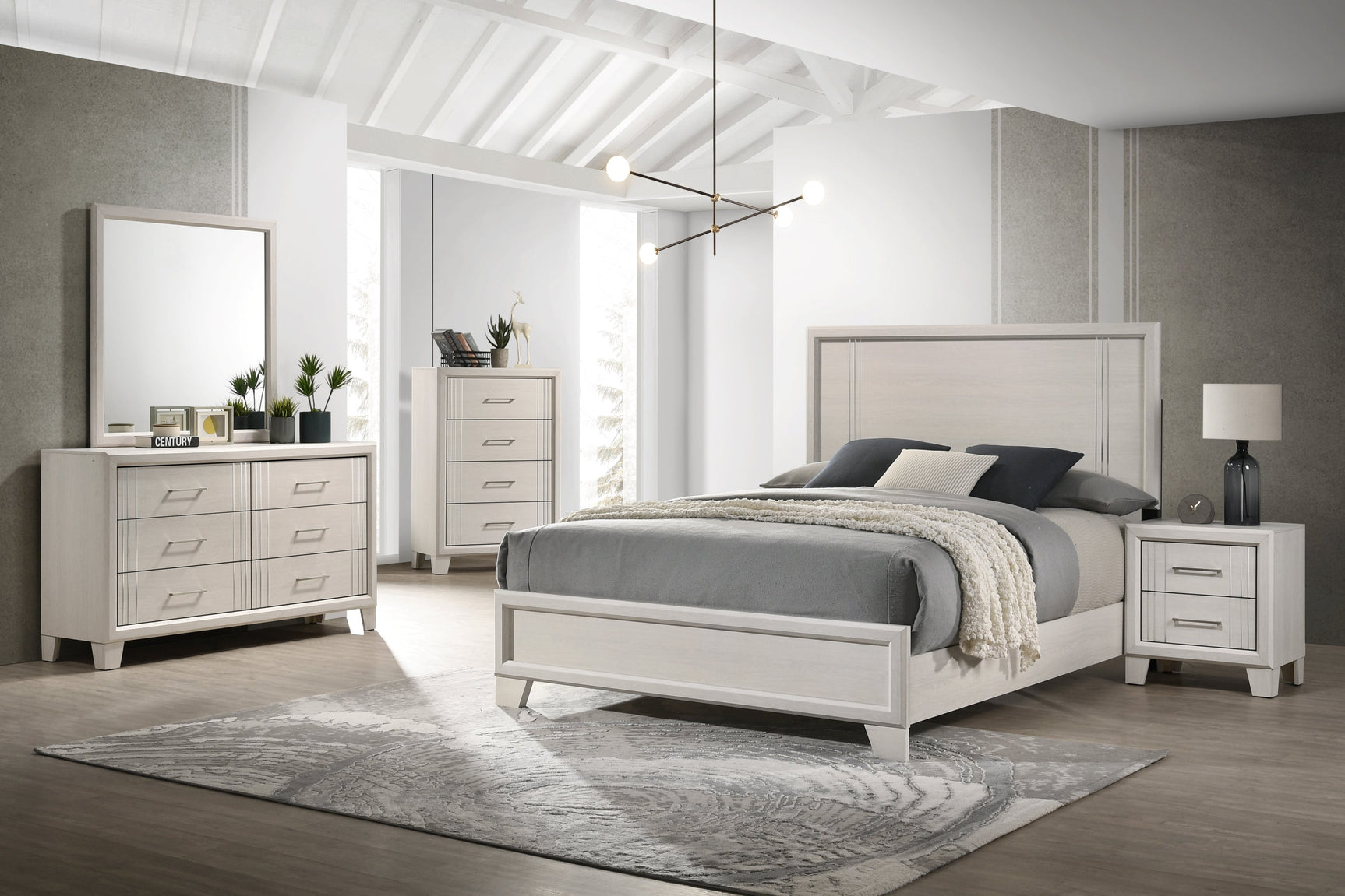Charlie Cream dresser with mirror