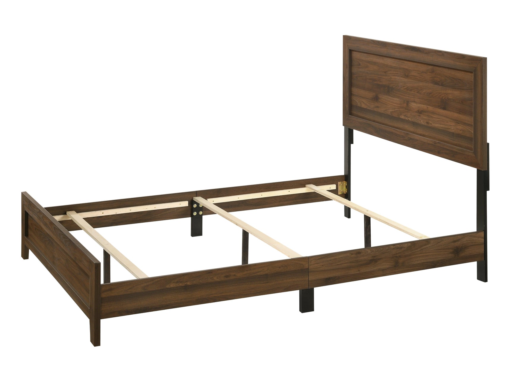 Millie Cherry Brown Twin Panel Bed front view