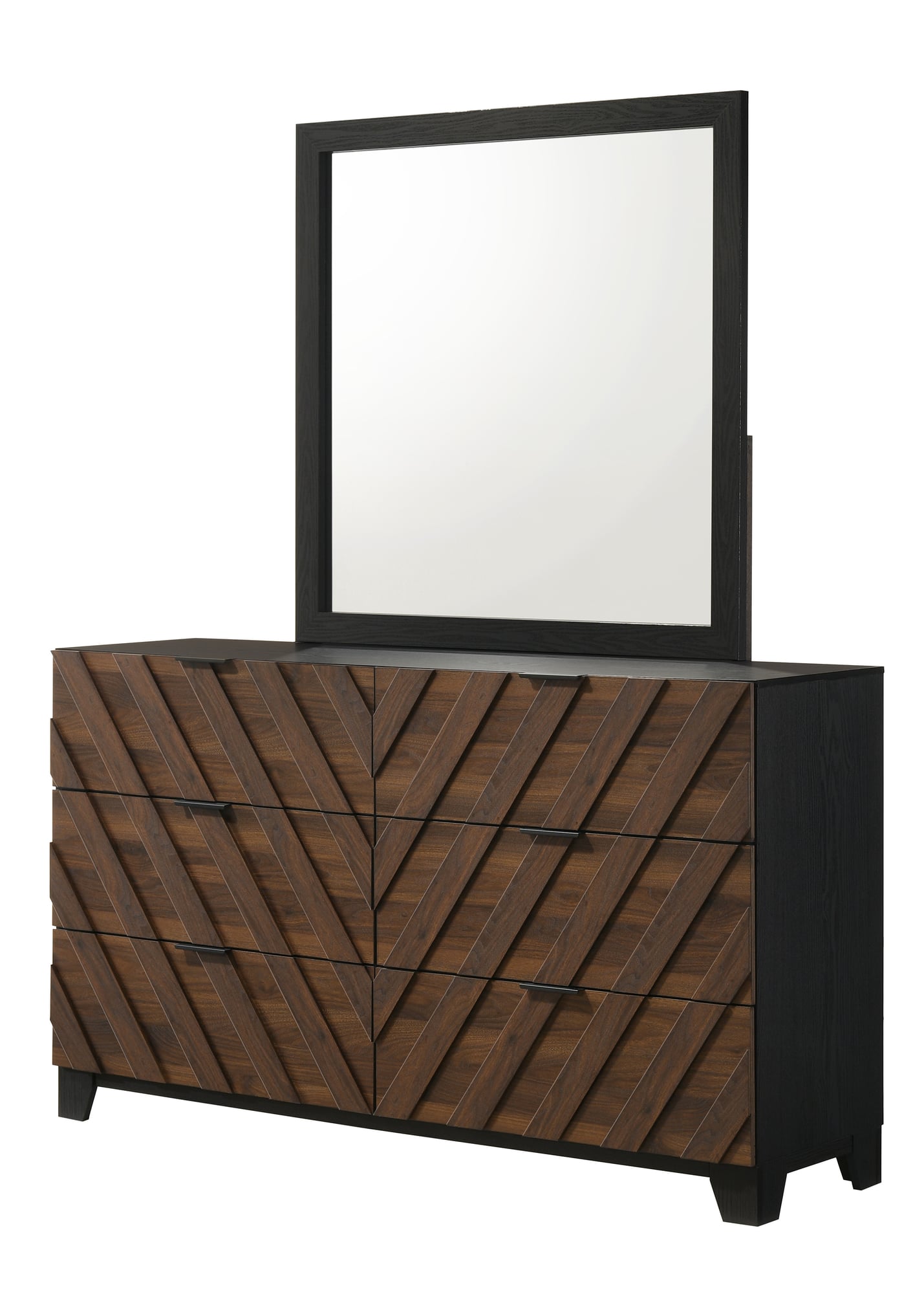 Zane Brown Dresser and Mirror from Decor Furniture