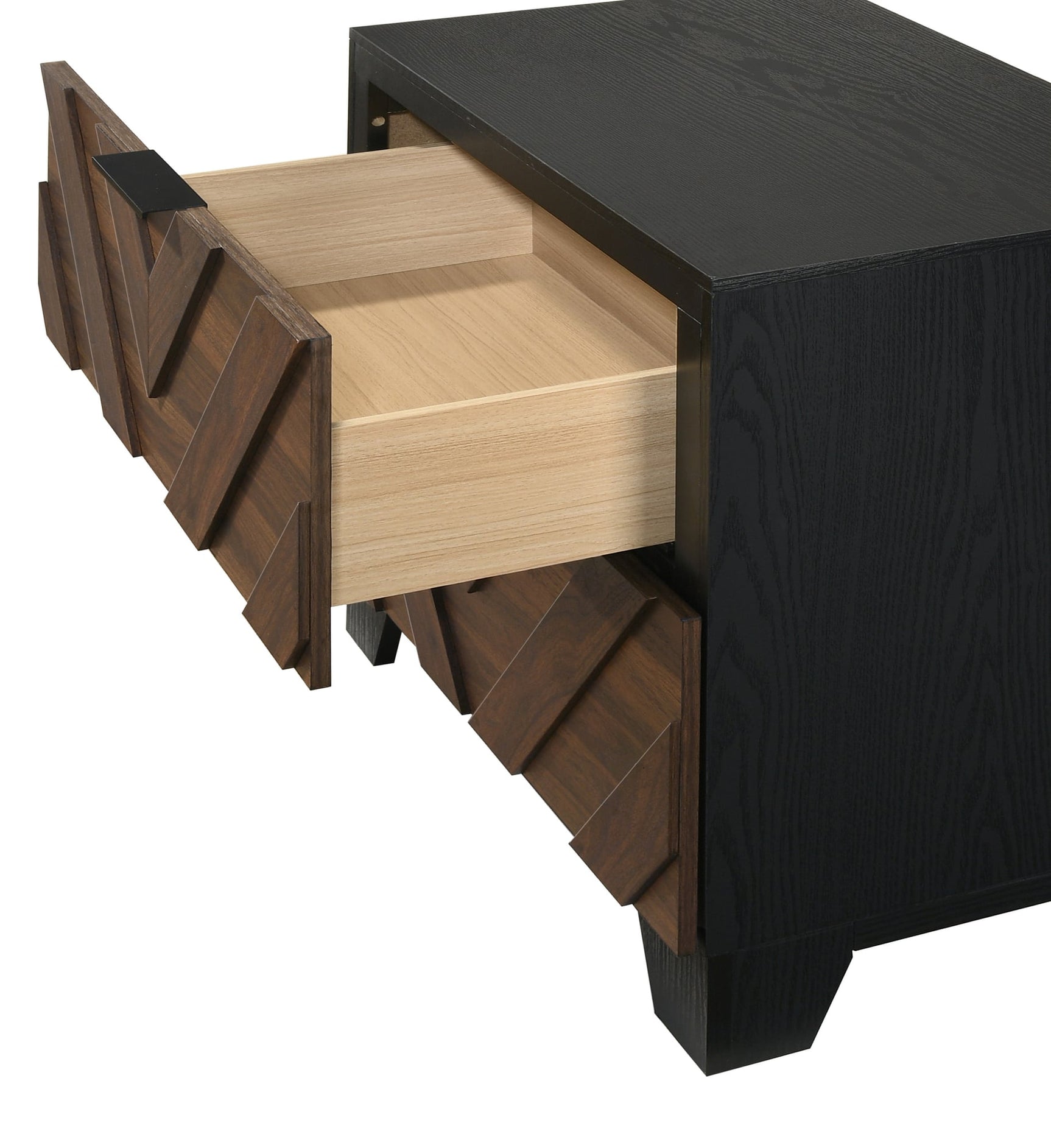 Zane Brown Nightstand with Detailed Construction view 2