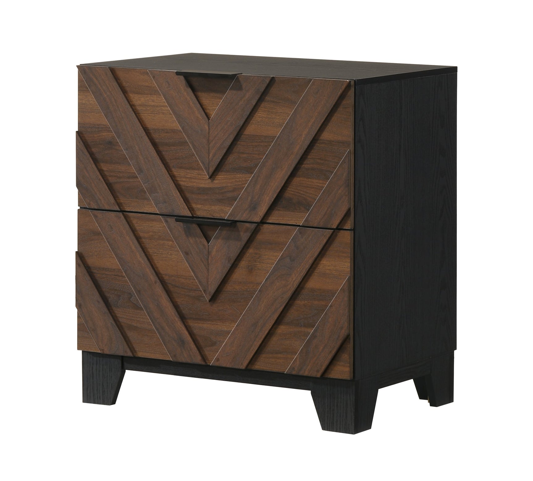 Zane Brown Nightstand with Detailed Construction from Decor Furniture