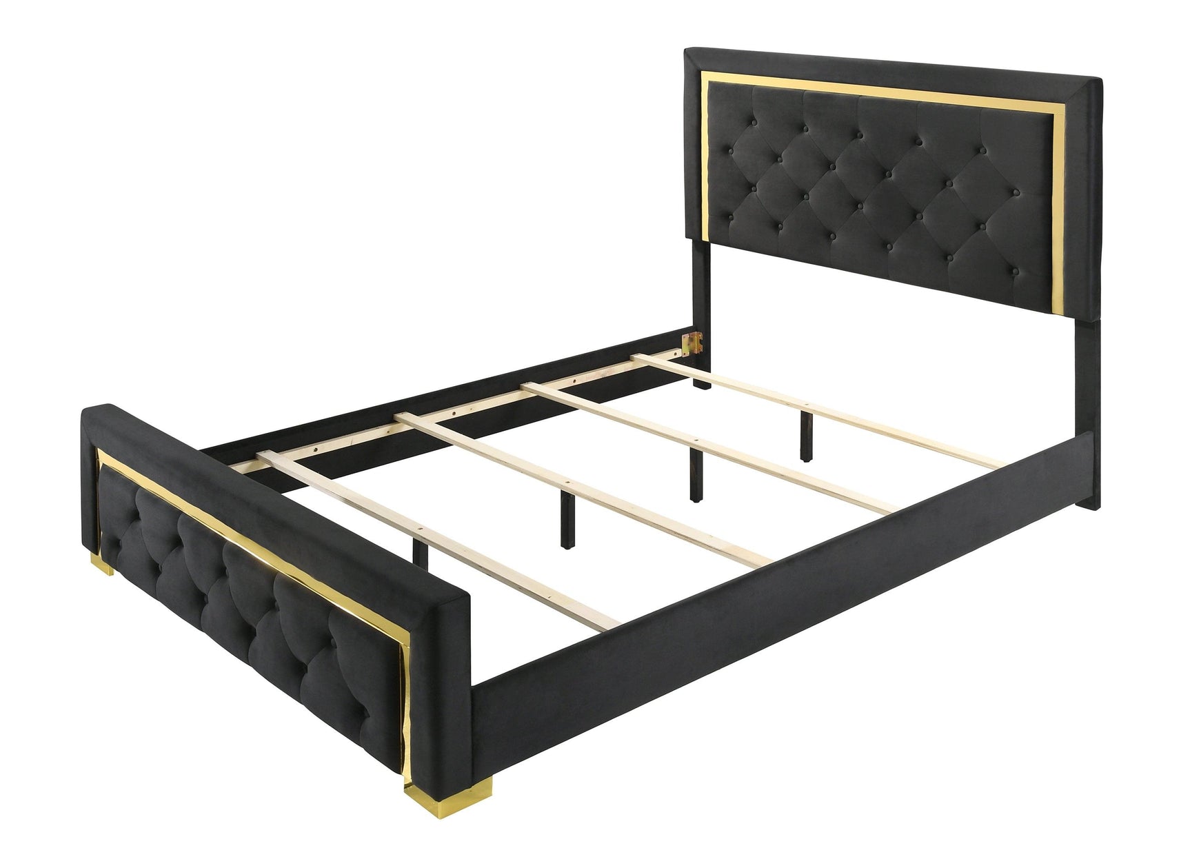 Pepe Queen Headboard detailed view, black finish
