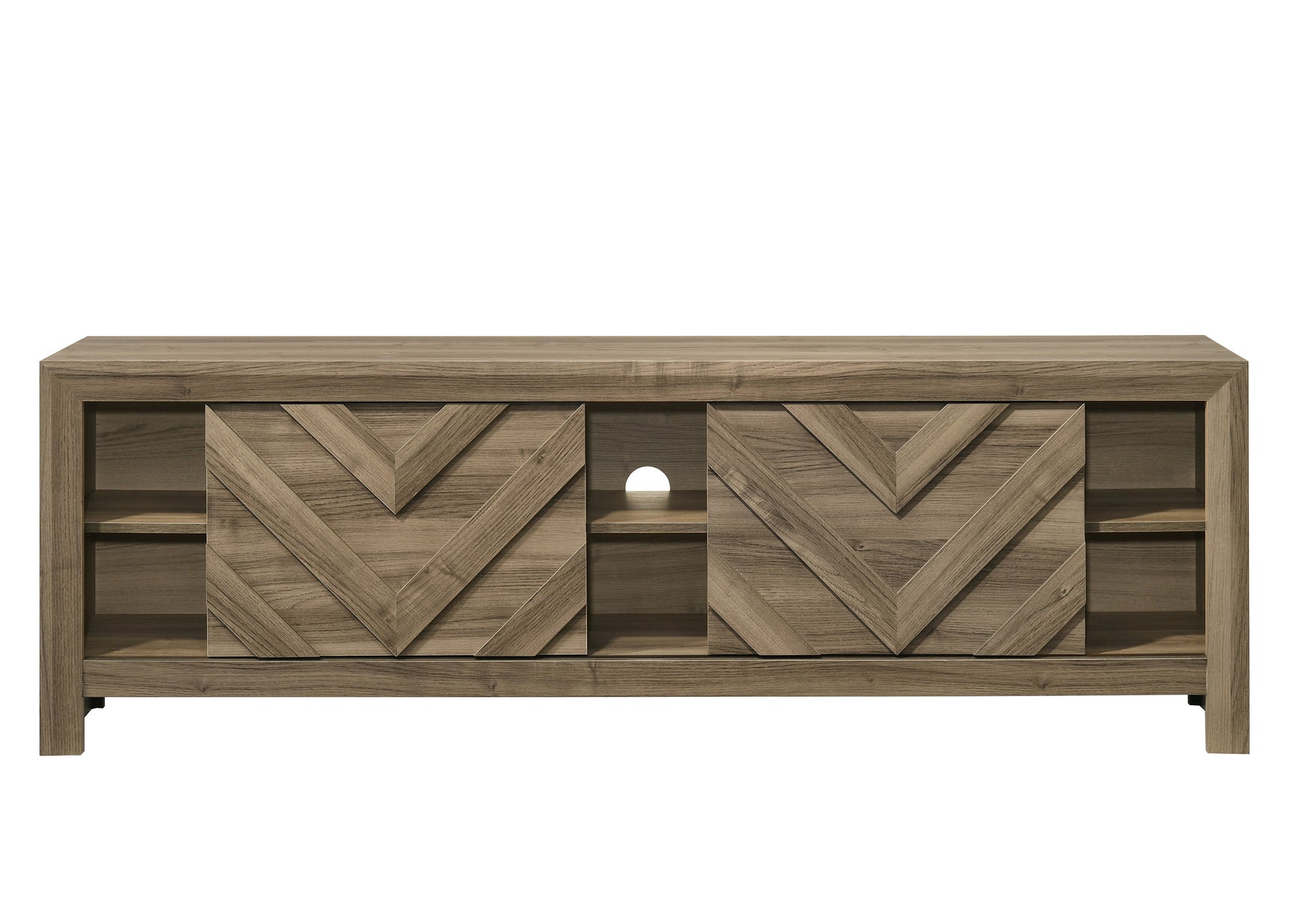 Valor Light Brown TV Stand rear view