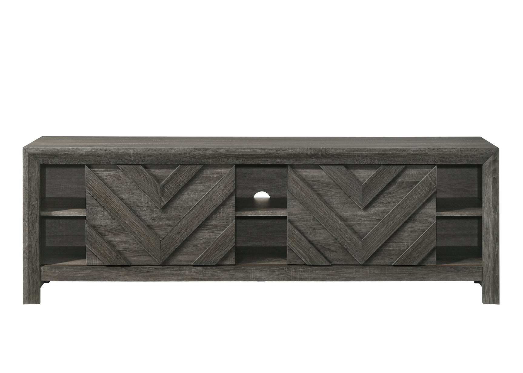 Valor Gray TV Stand close-up of finish