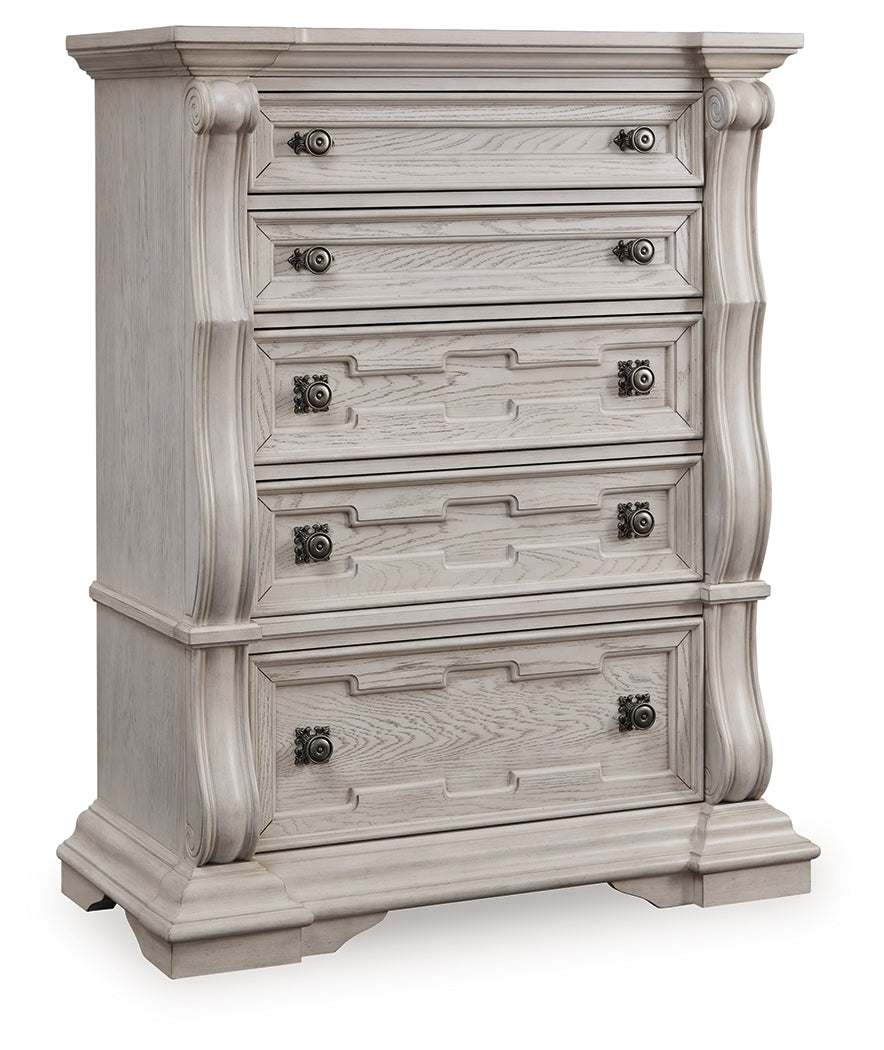 Bruchandi Chest angled side view with drawers closed