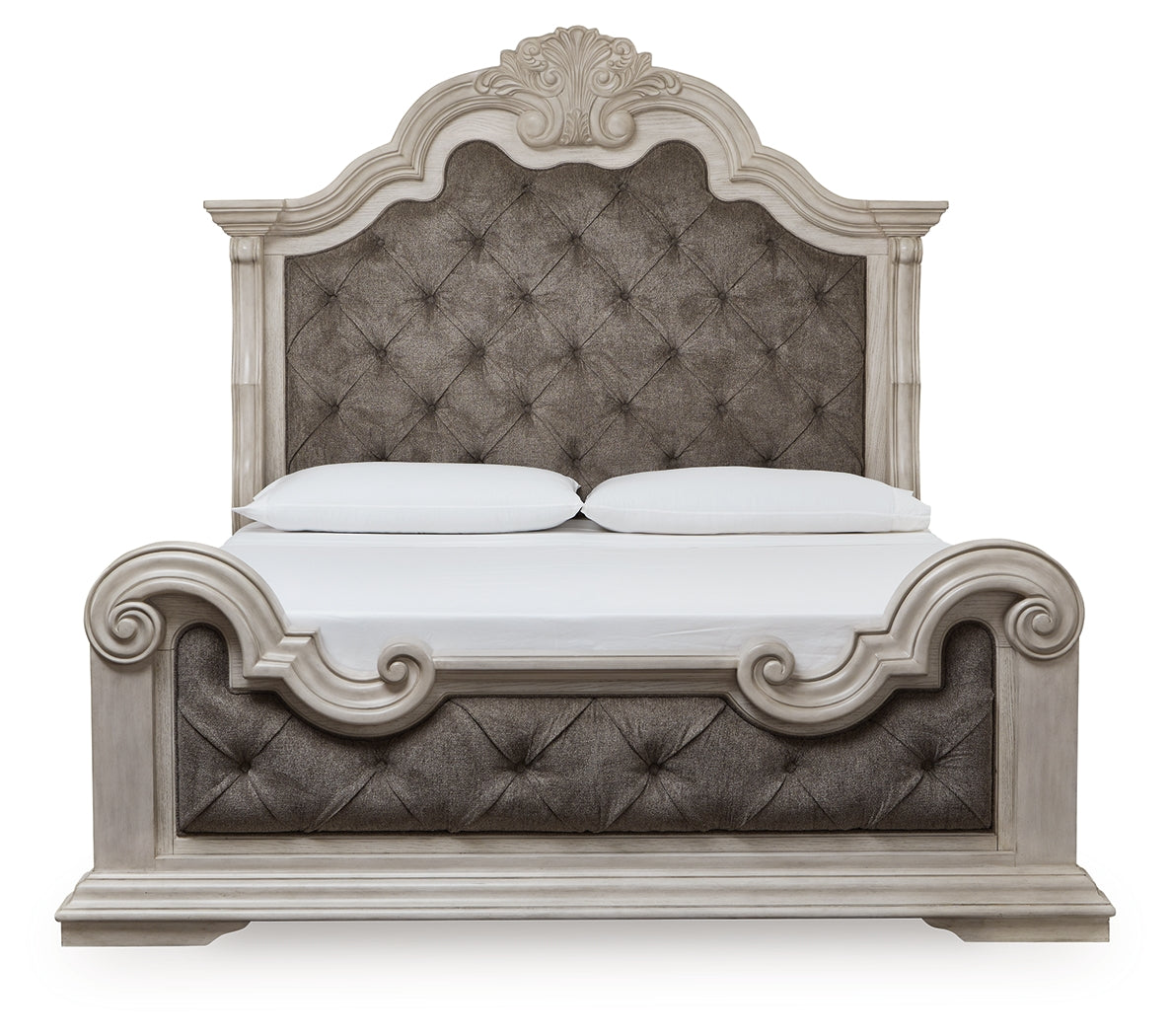 Bruchandi King Upholstered Panel Bed side profile