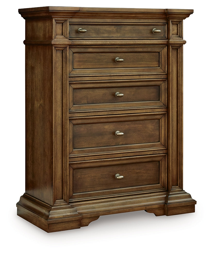 Frantanna Chest of Drawers angled view closed drawers
