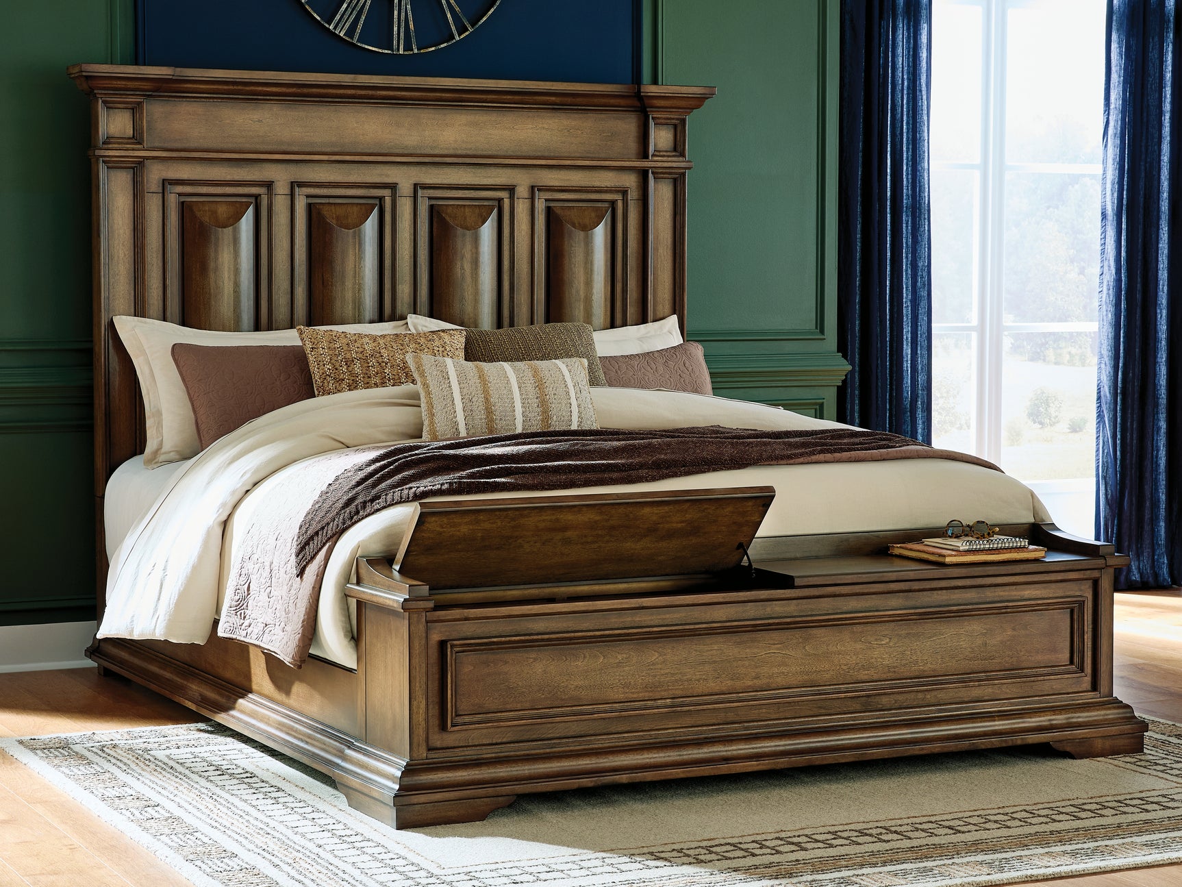 Frantanna King Bed storage alternate angle