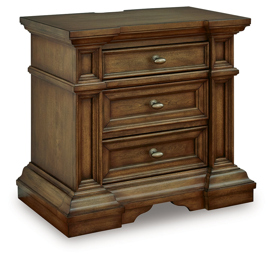 Frantanna Nightstand angled view with drawers closed