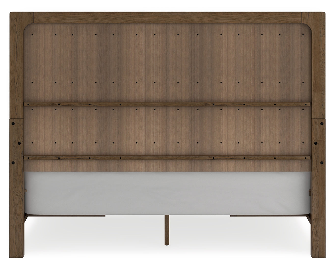 Storage drawers open showing interior space in Cabalynn King Bed