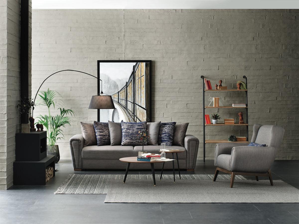 Living room setup featuring Brera sofa bed