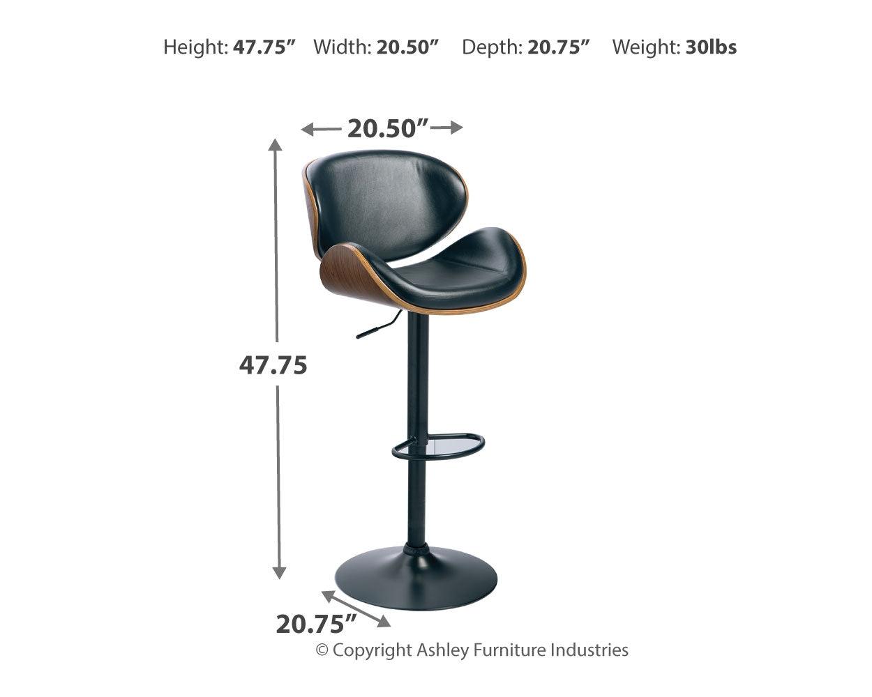Bellatier Bar Stool dimensions diagram