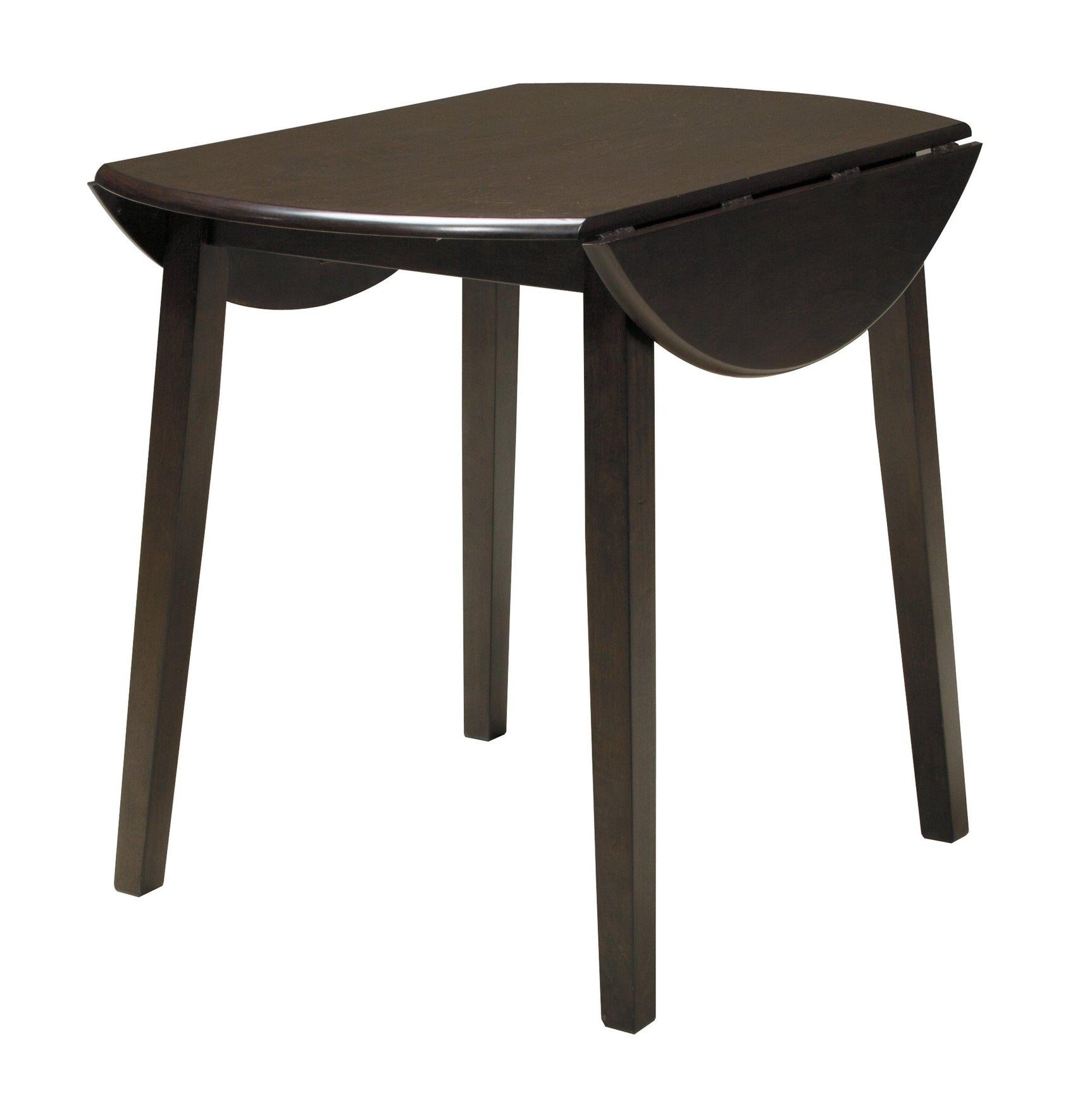 Side view of Hammis drop leaf dining table