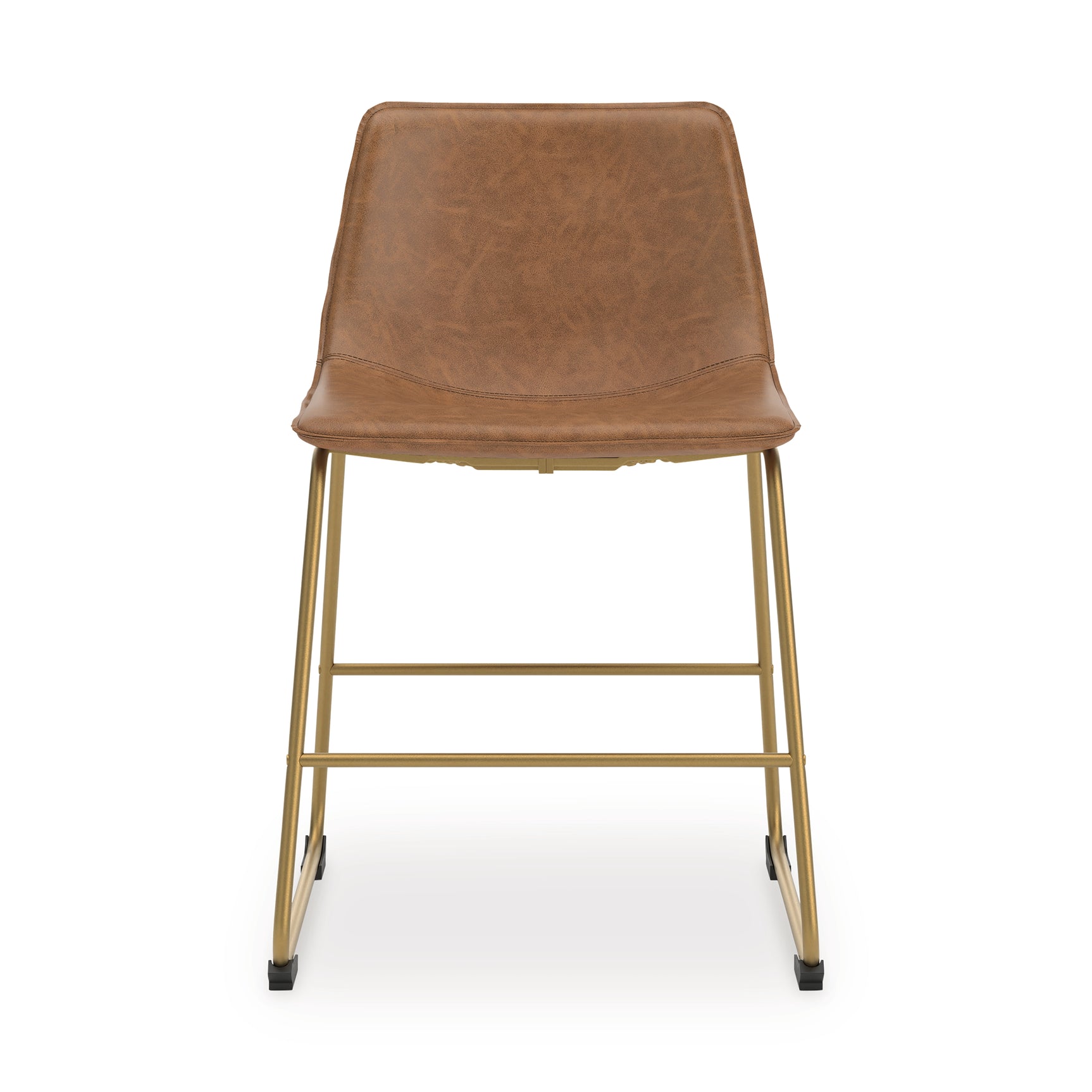 Ciabori Chair side view highlighting goldtone metal frame
