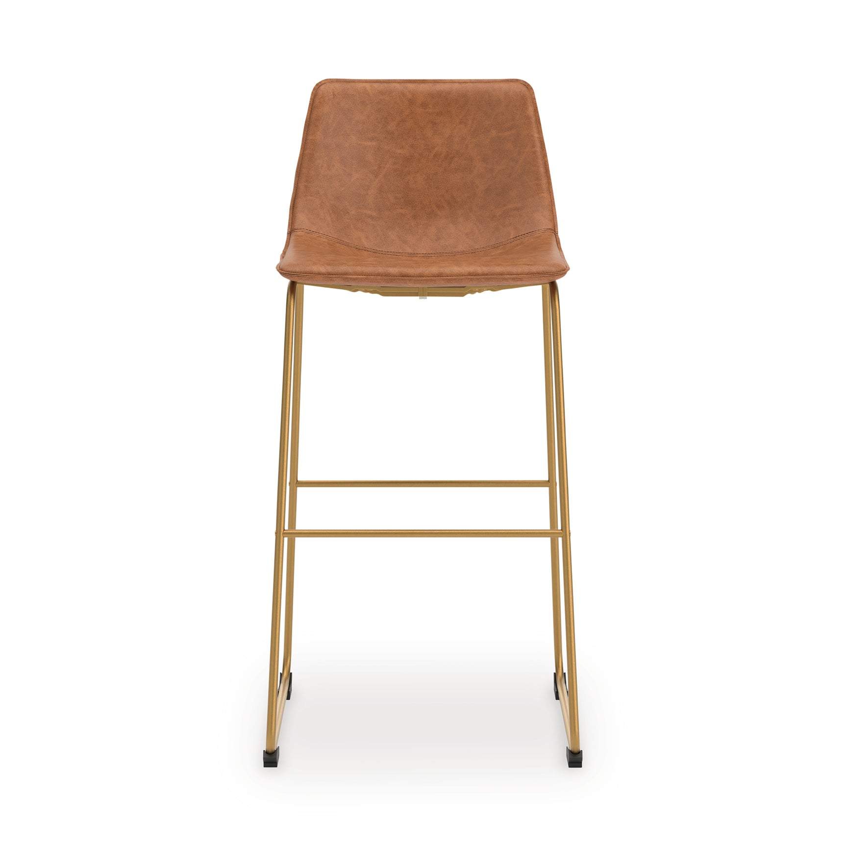 Ciabori Bar Stool head-on view highlighting bucket seat
