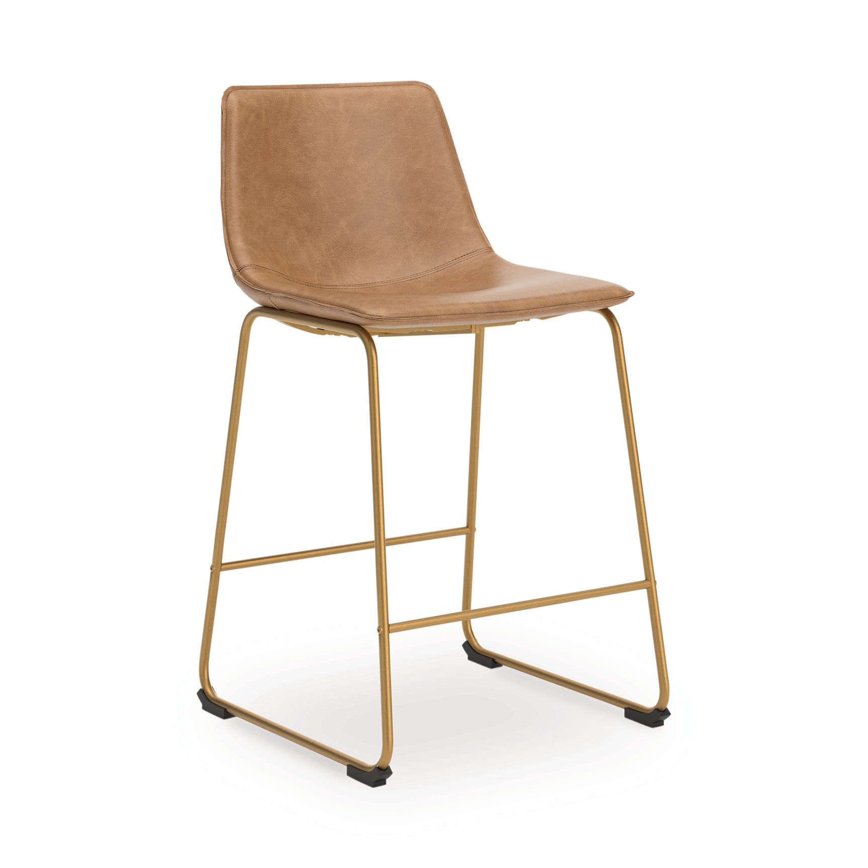 Ciabori Toast Gold Barstool angled side view