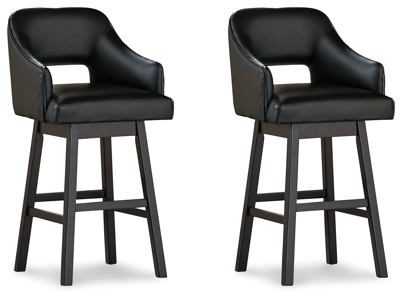 Tallenger bar stool side angle showing swivel feature