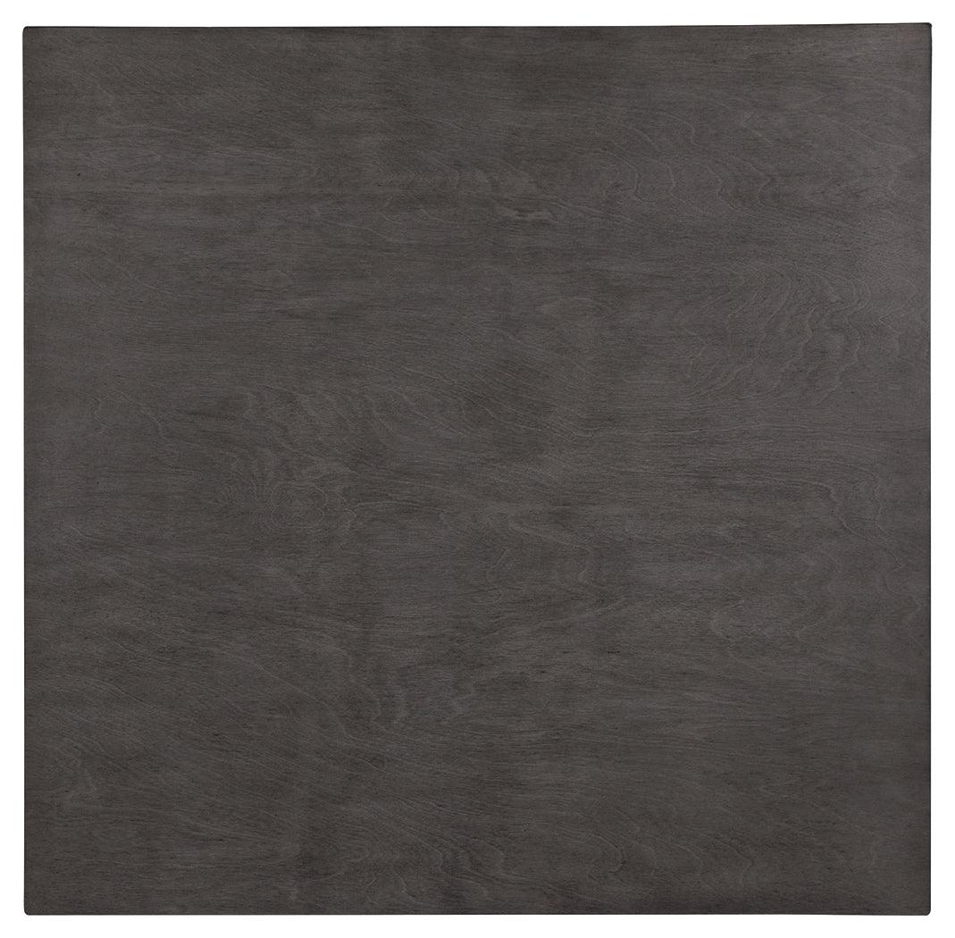 Bridson gray counter height dining table top surface detail