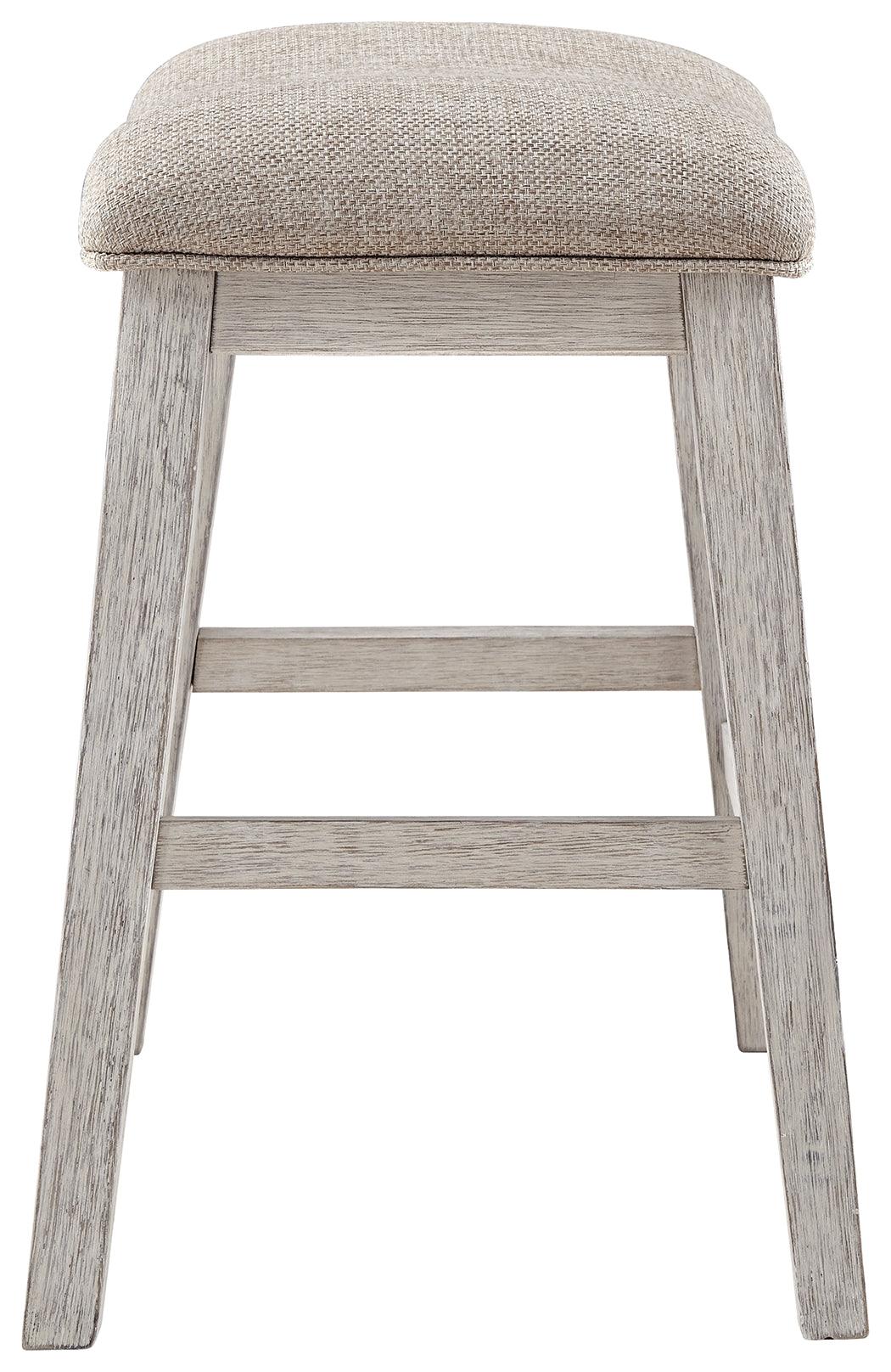 Skempton Bar Stool showing footrest detail