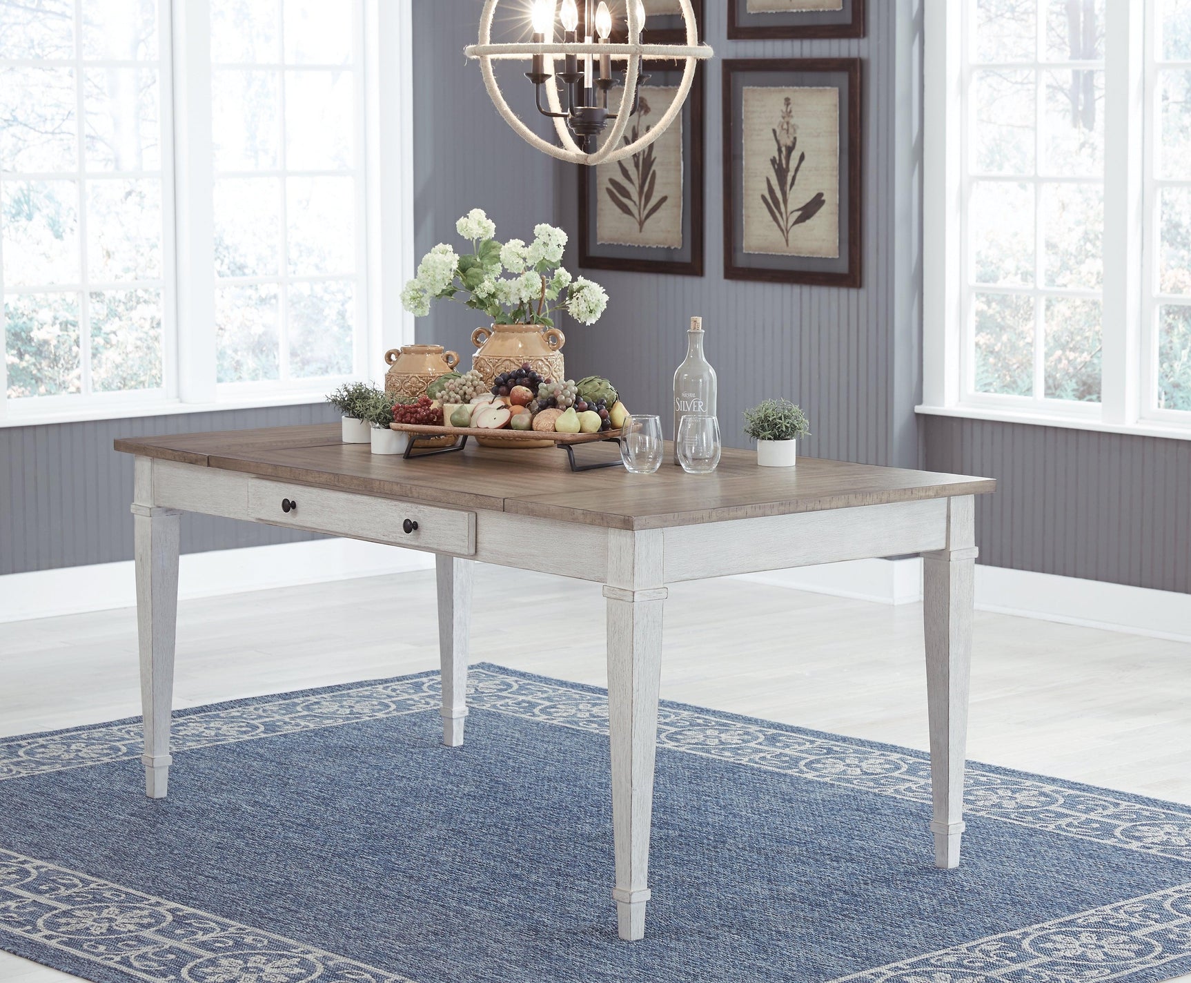 Back view of Skempton dining table