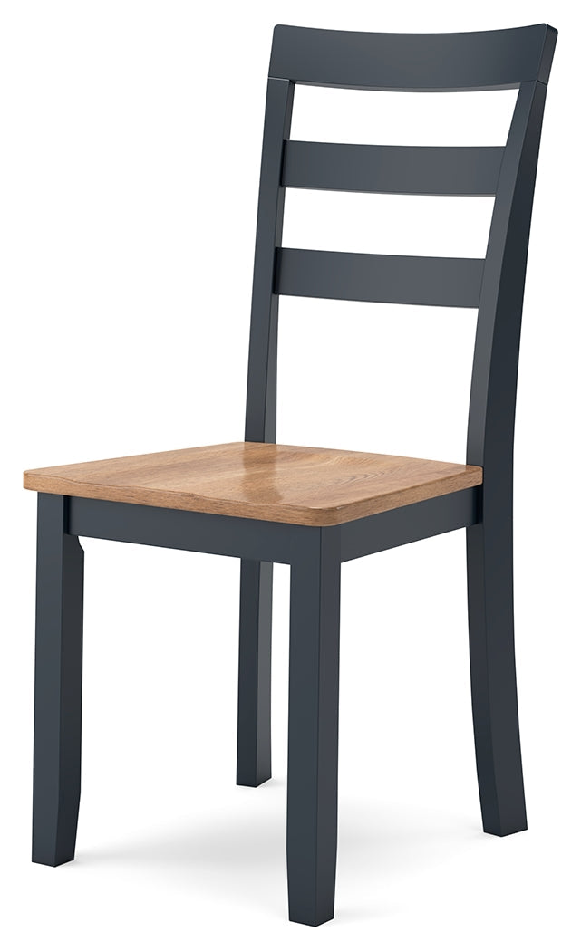 Detail of adjustable levelers on chair legs