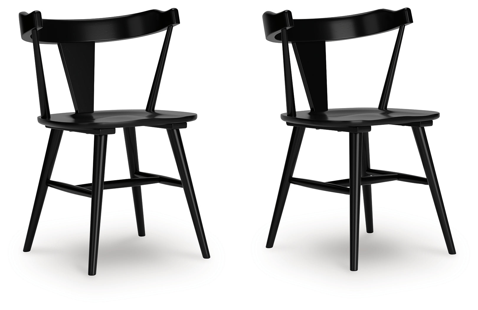 Gretlynn Black Dining Chair side angle