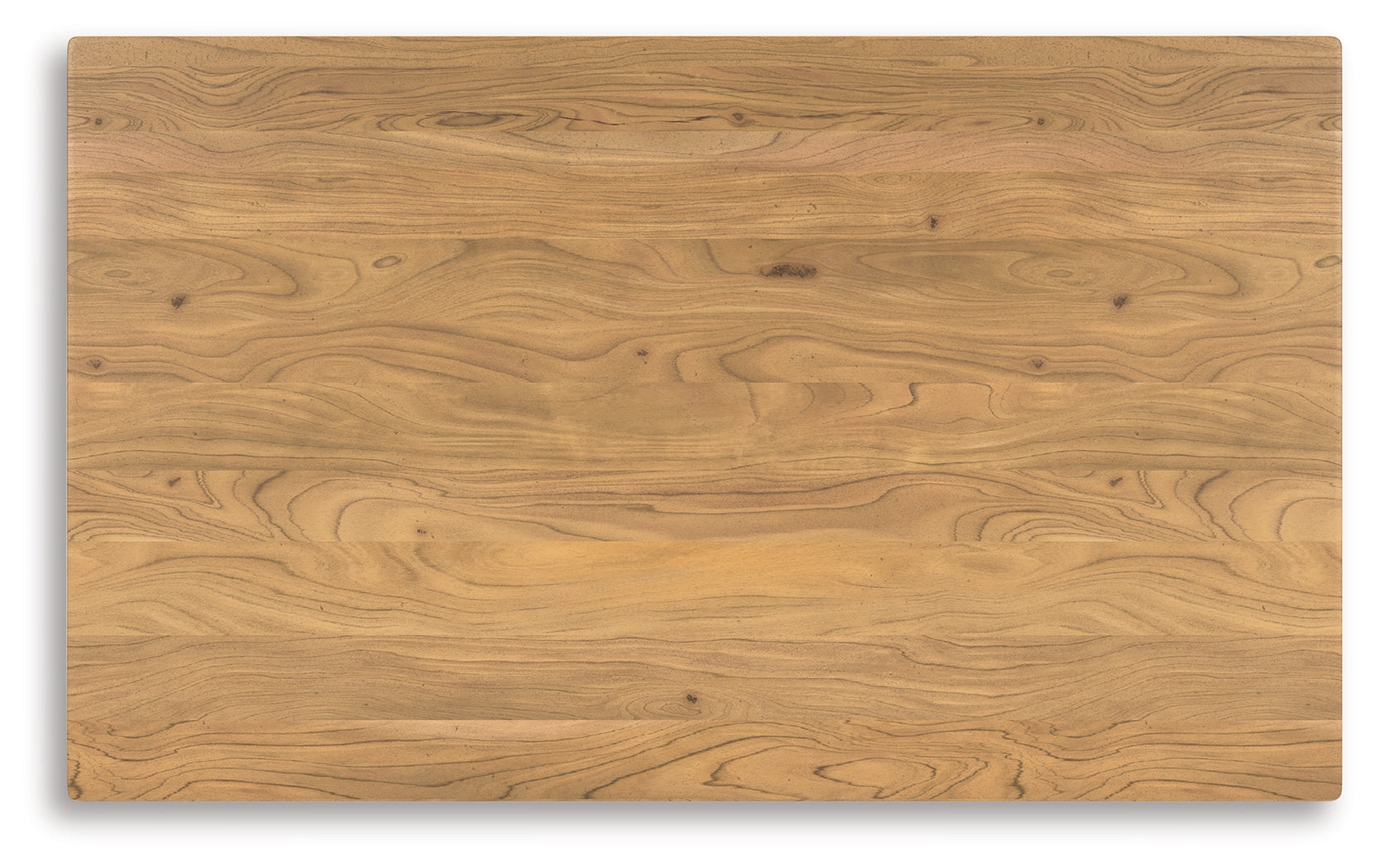 Top view of Gretlynn dining table showing natural wood grain