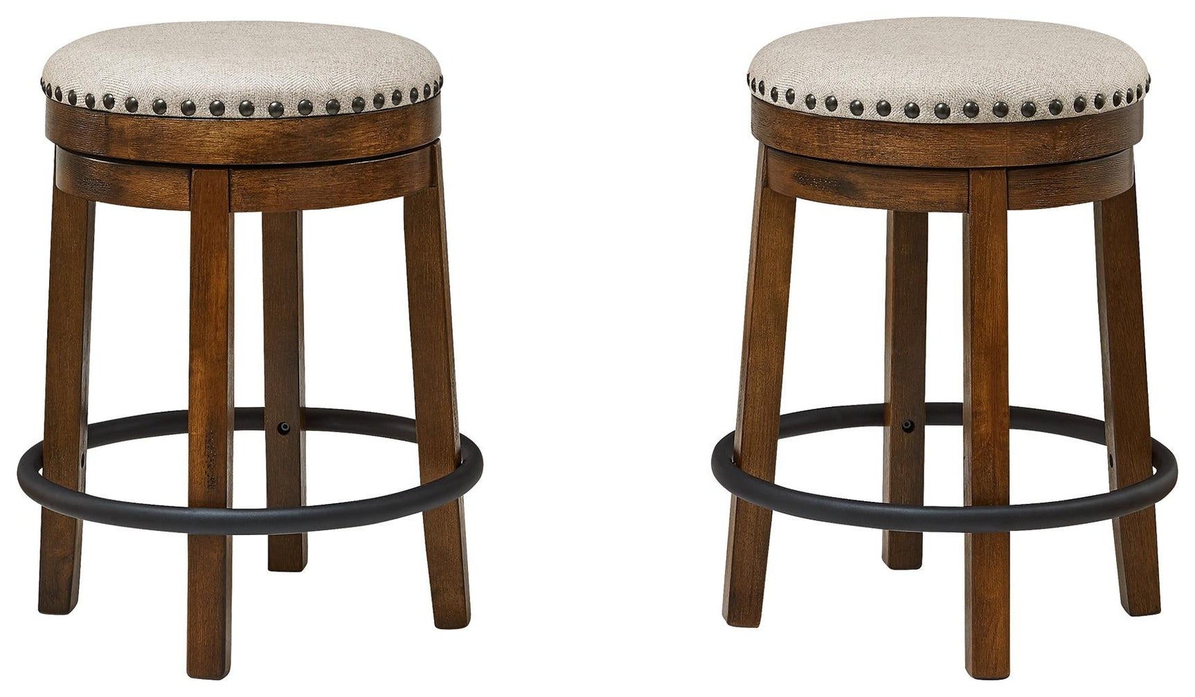 Top view of Valebeck swivel counter stool