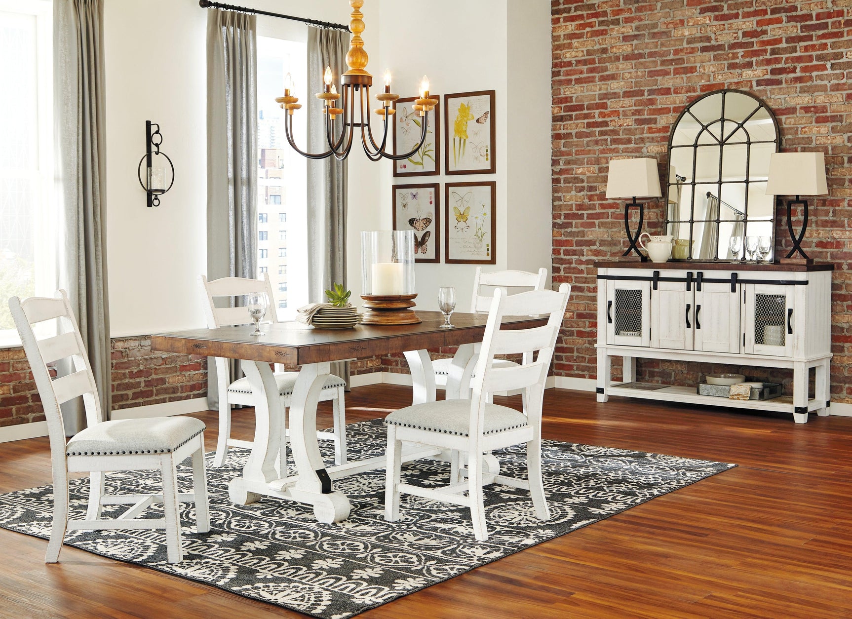 Valebeck Dining Table Showing Extendable Leaf Mechanism