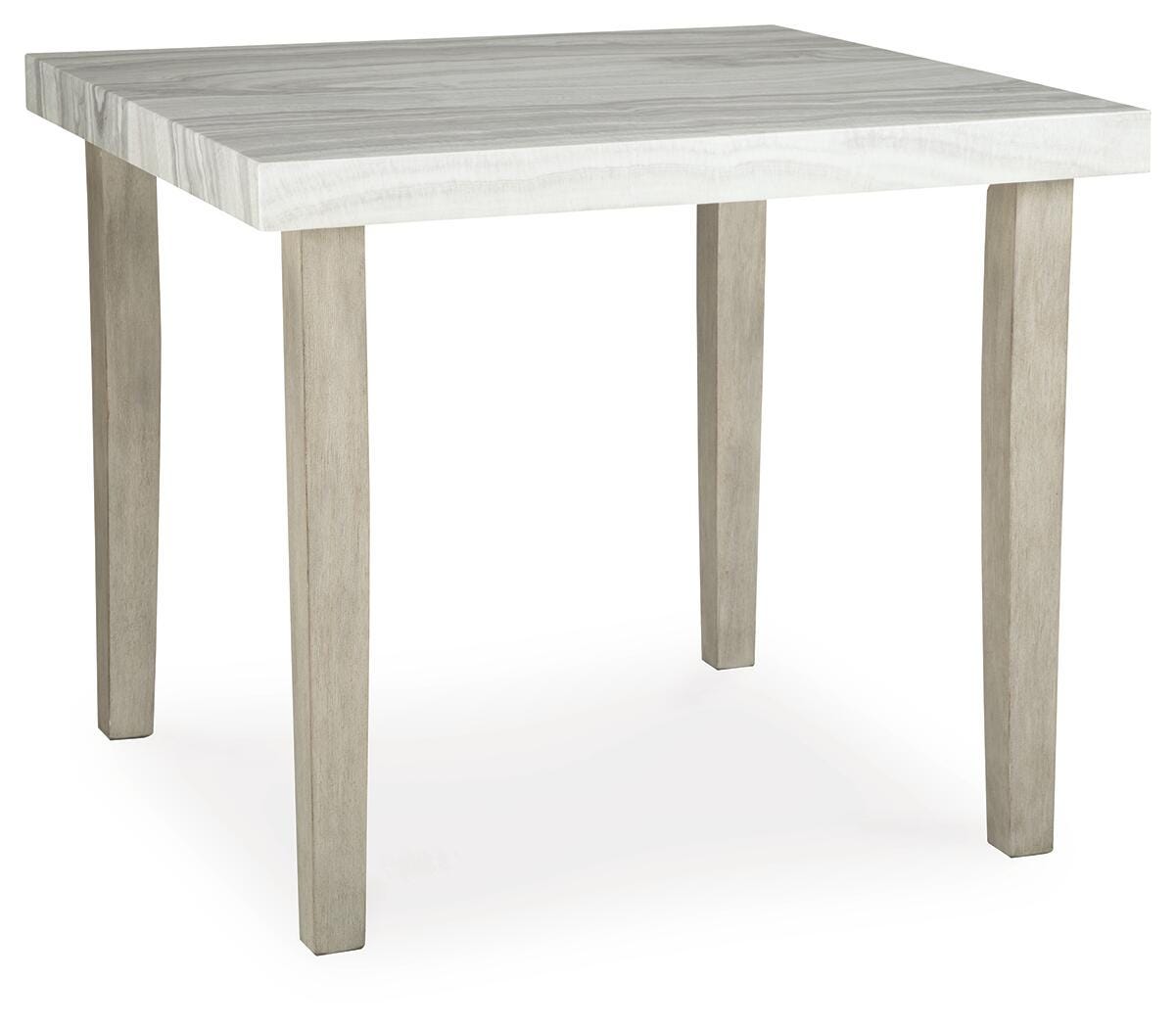 Larawyn Bisque Counter Height Dining Table angled view