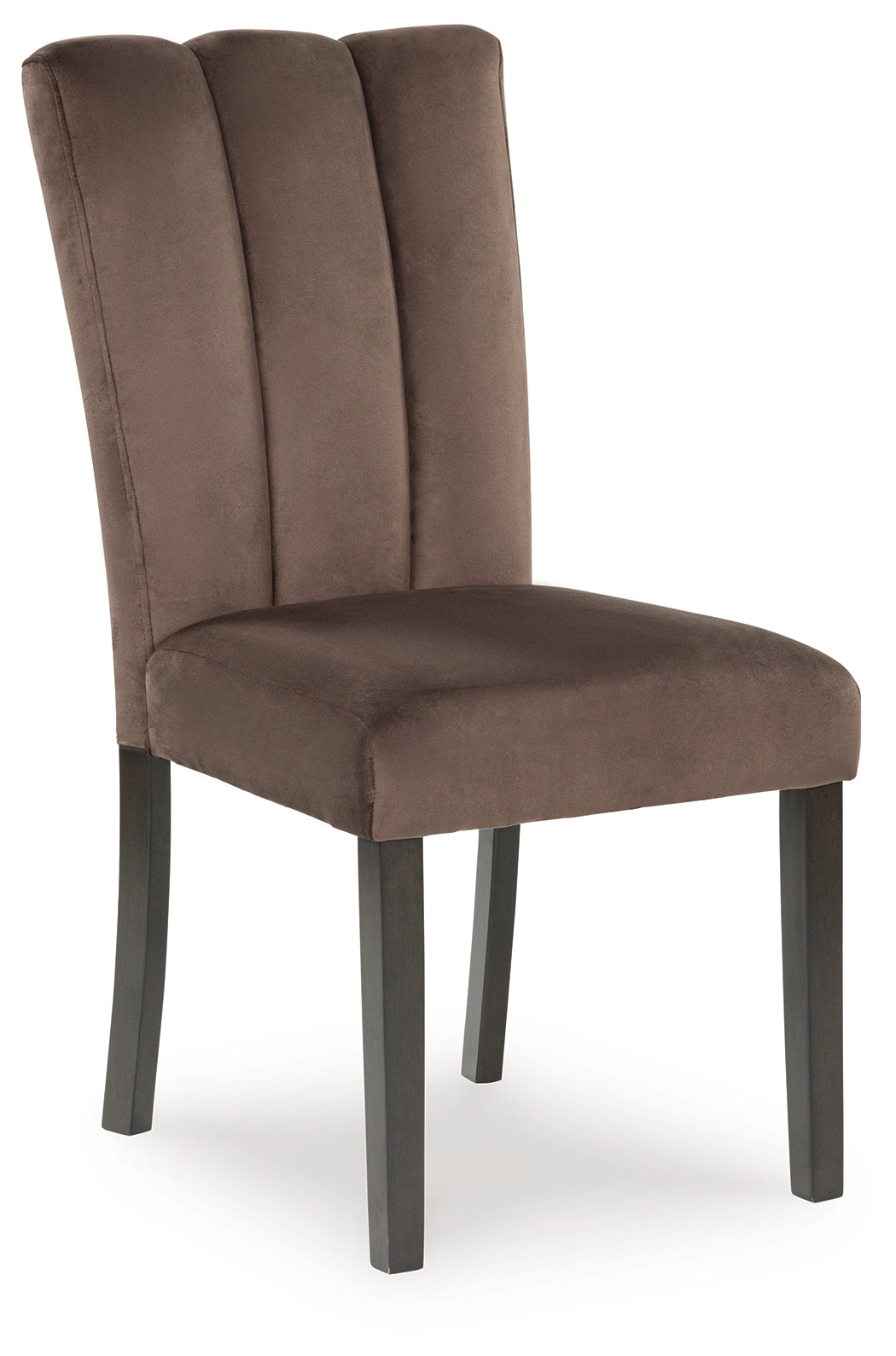 Back view of Jeshina mocha dining chair