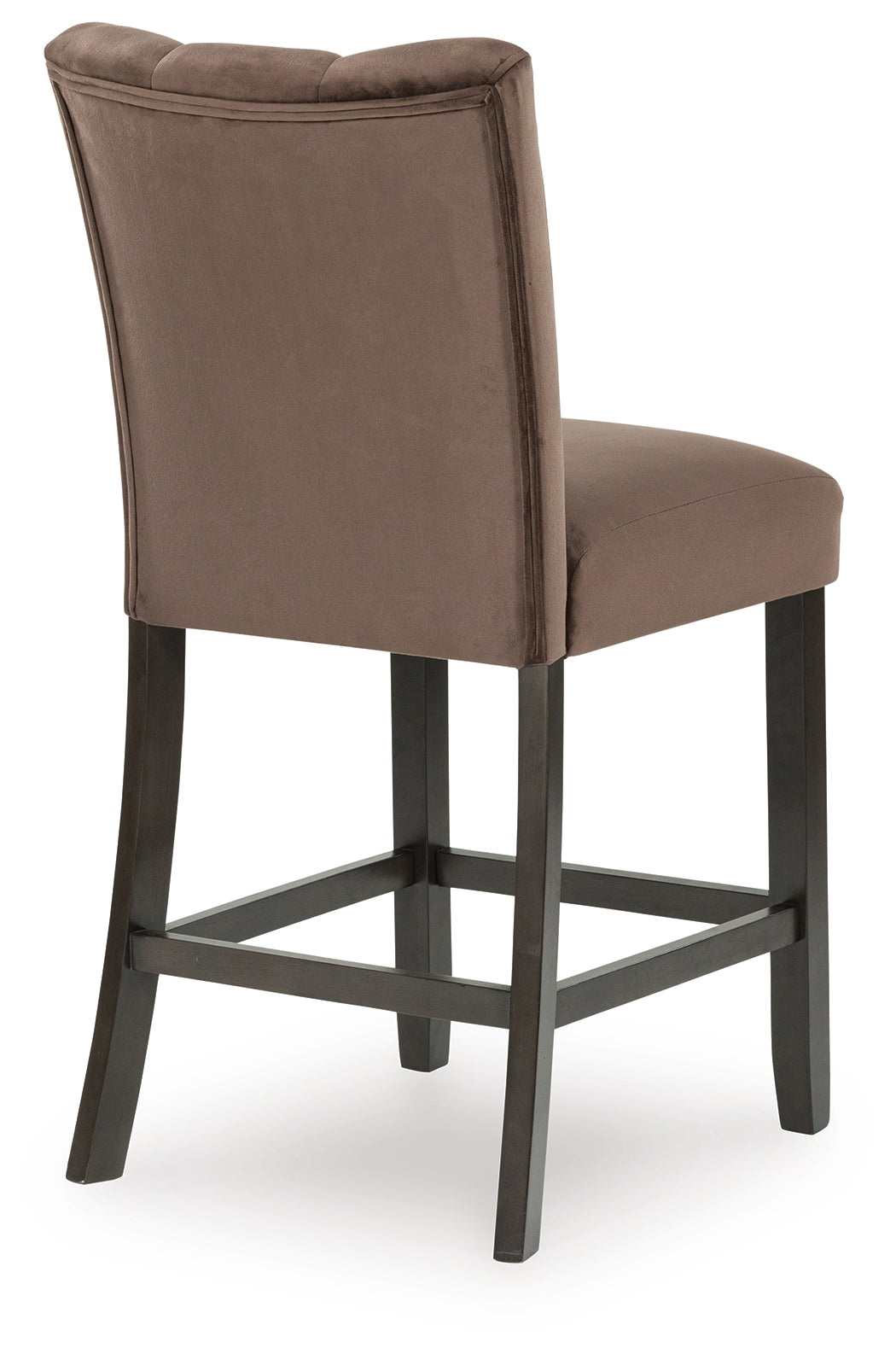 Jeshina mocha counter height barstool back view