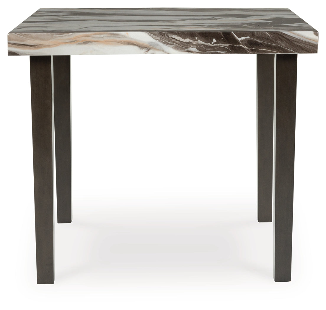 Jeshina dining table top view highlighting marble pattern