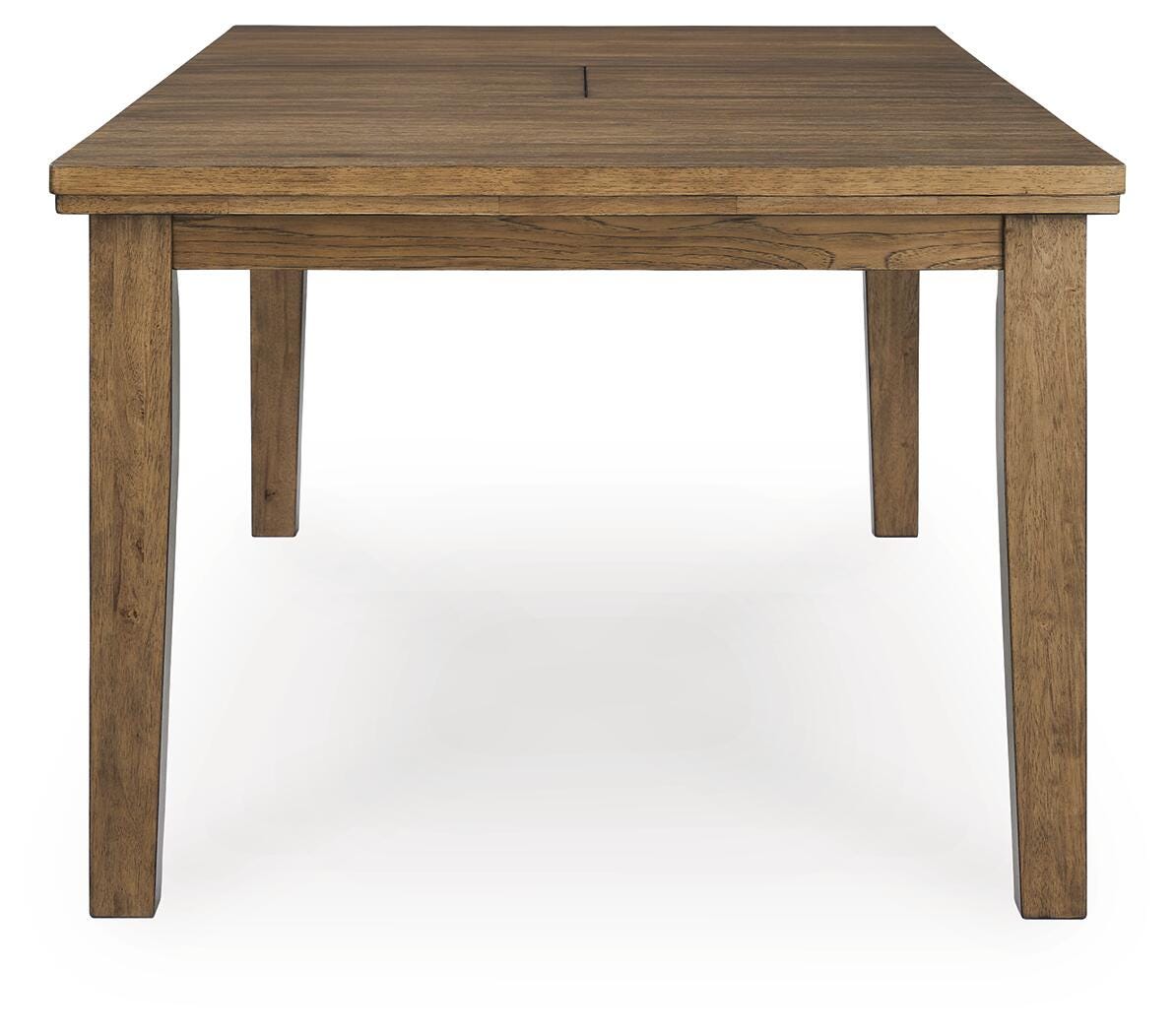 Top view showing butterfly leaf of Urbinforte Dining Table